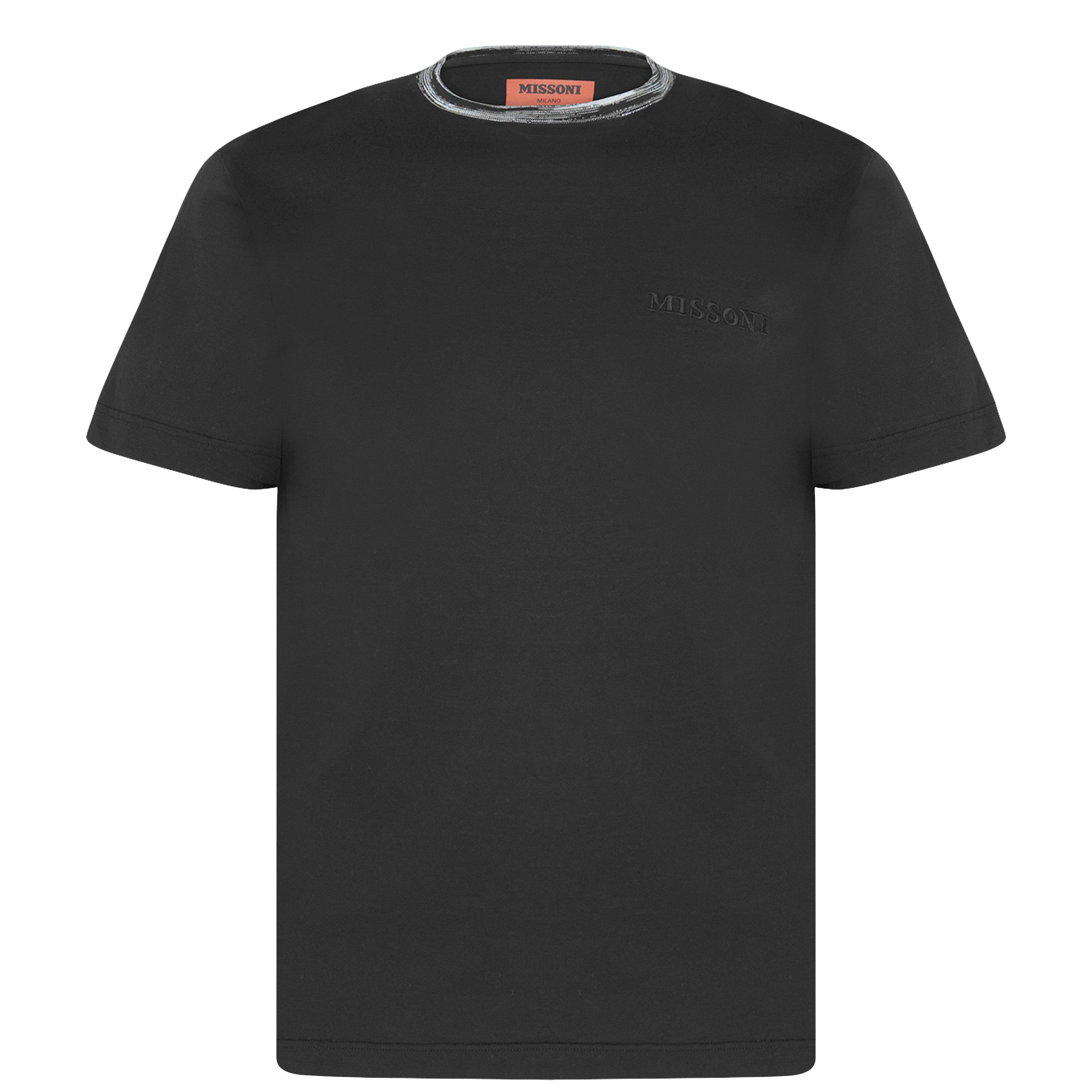 Black S90NM - Missoni - Embroidered Logo T Shirt - 1