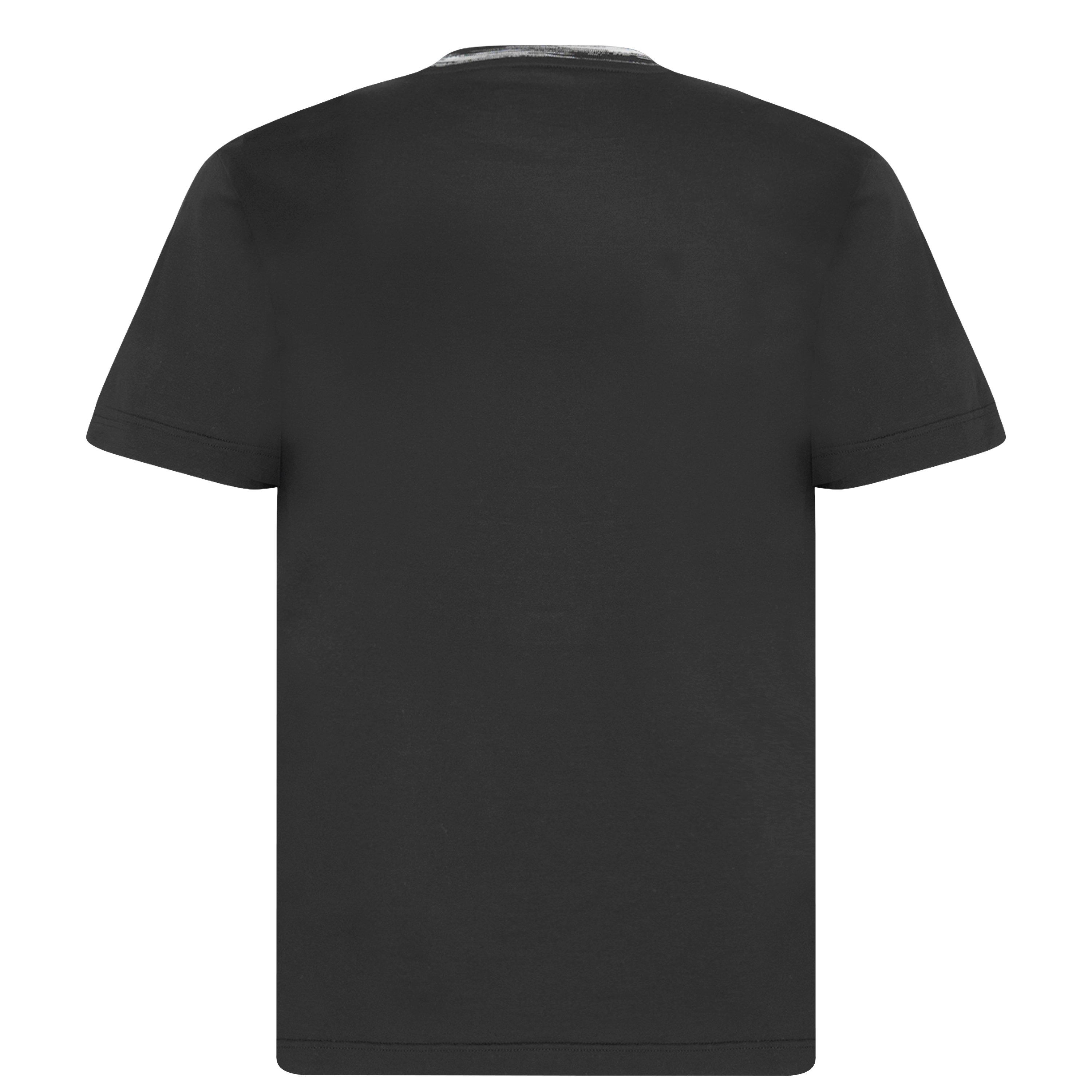 Tシャツ・カットソー MISSONI FW24 Black cotton t-shirt (US24WL06BK040U SM9GX) Missoni | Embroidered Logo T Shirt | Regular Fit T-Shirts