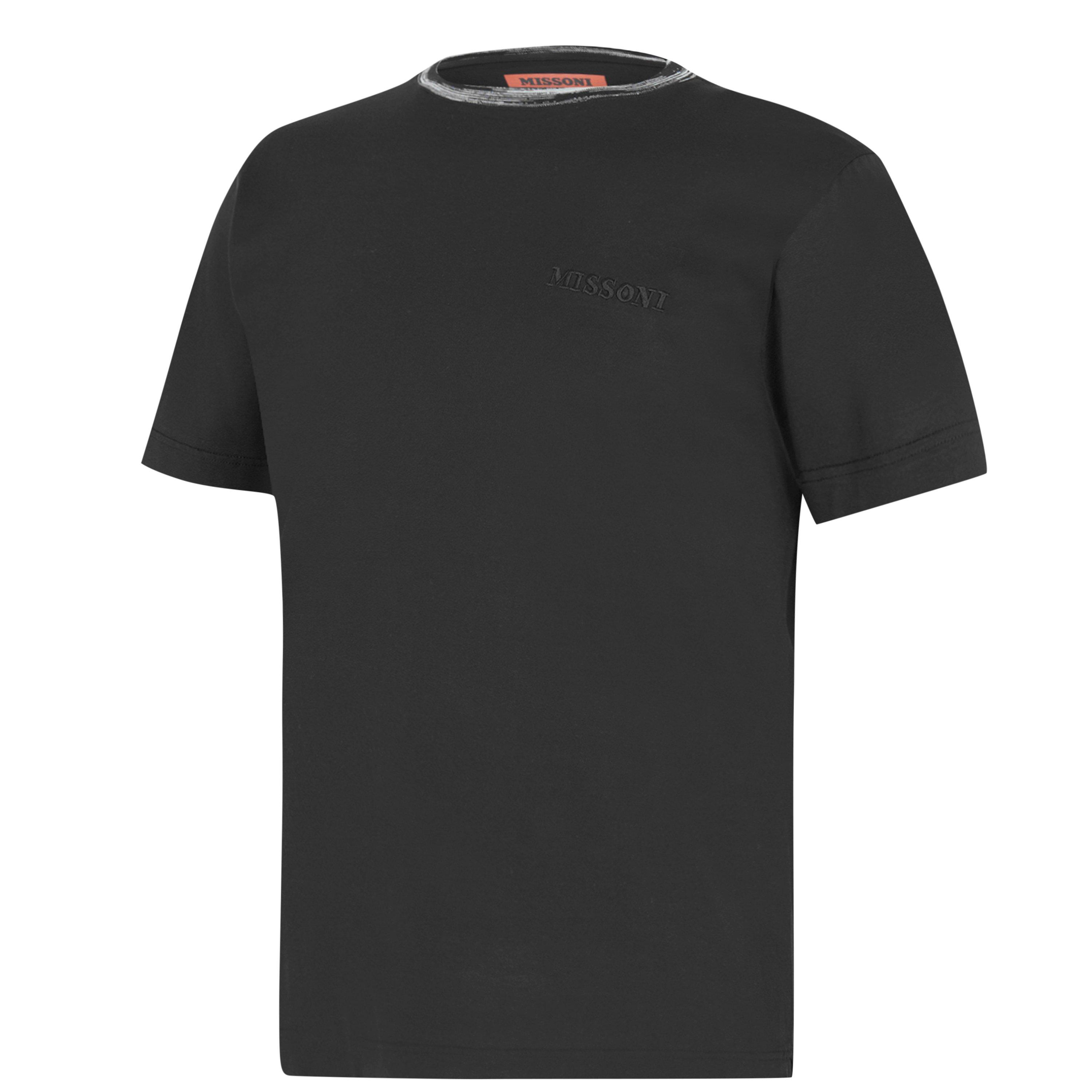 Black S90NM - Missoni - Embroidered Logo T Shirt - 7