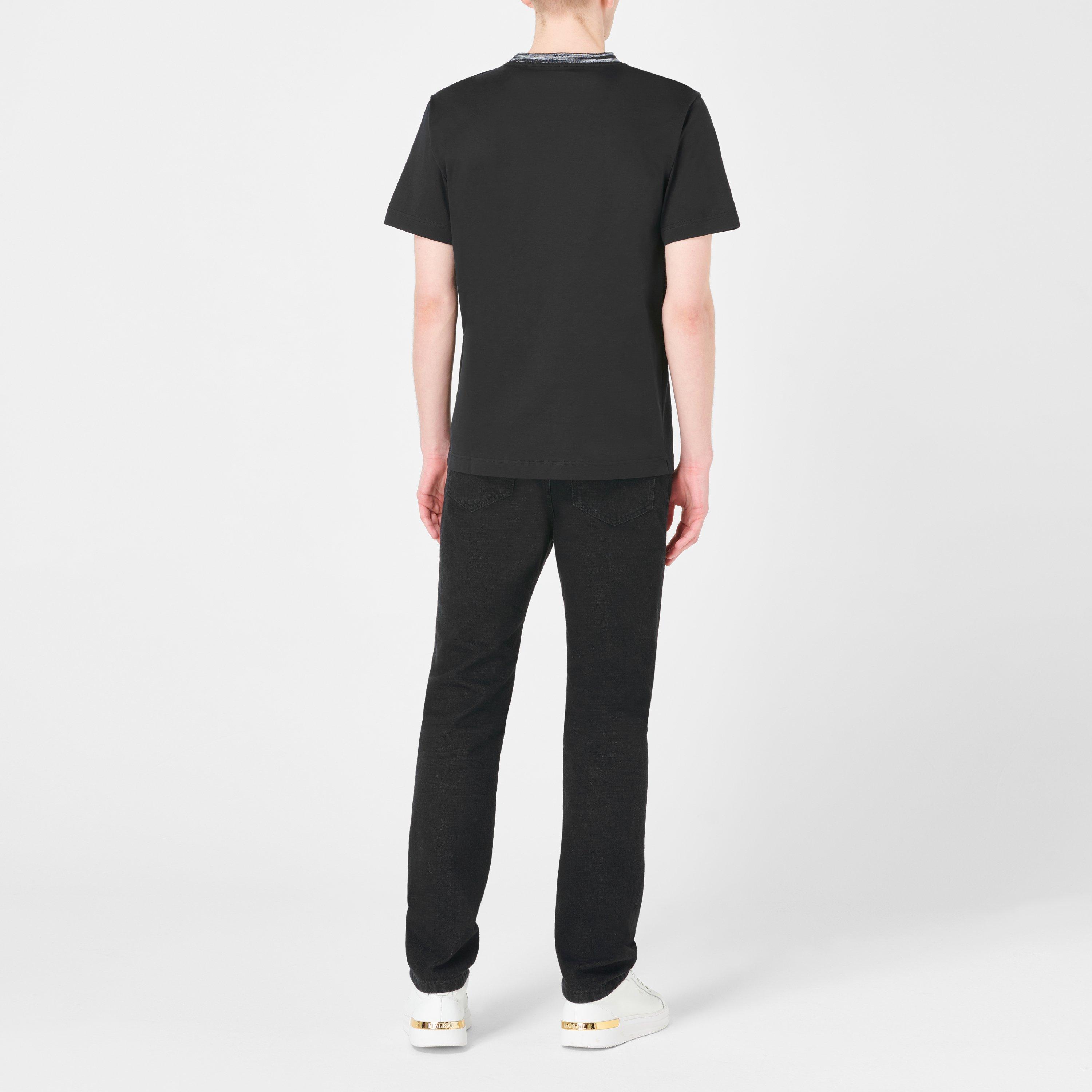 Black S90NM - Missoni - Embroidered Logo T Shirt - 4