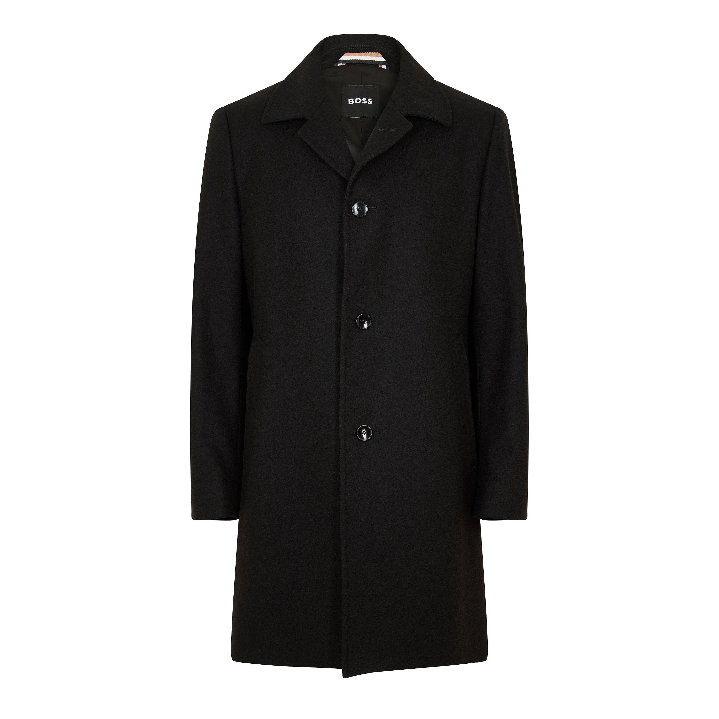 Black - Boss - H-Task-224 10146677 01 Overcoat Mens - 1