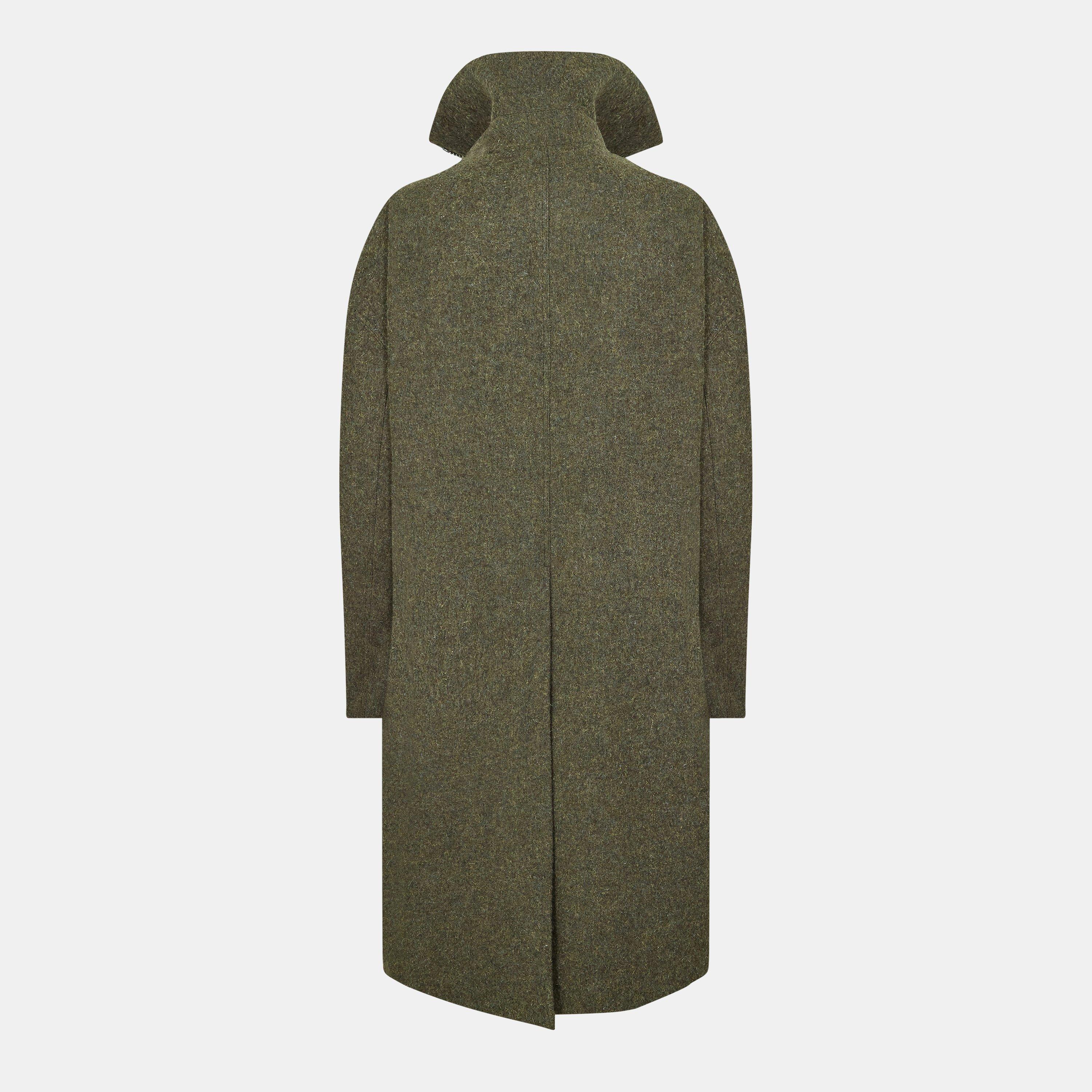 Bosco 25 - Rick Owens - Men's  Structured Draping Black Tailored Fit Overcoat - 2