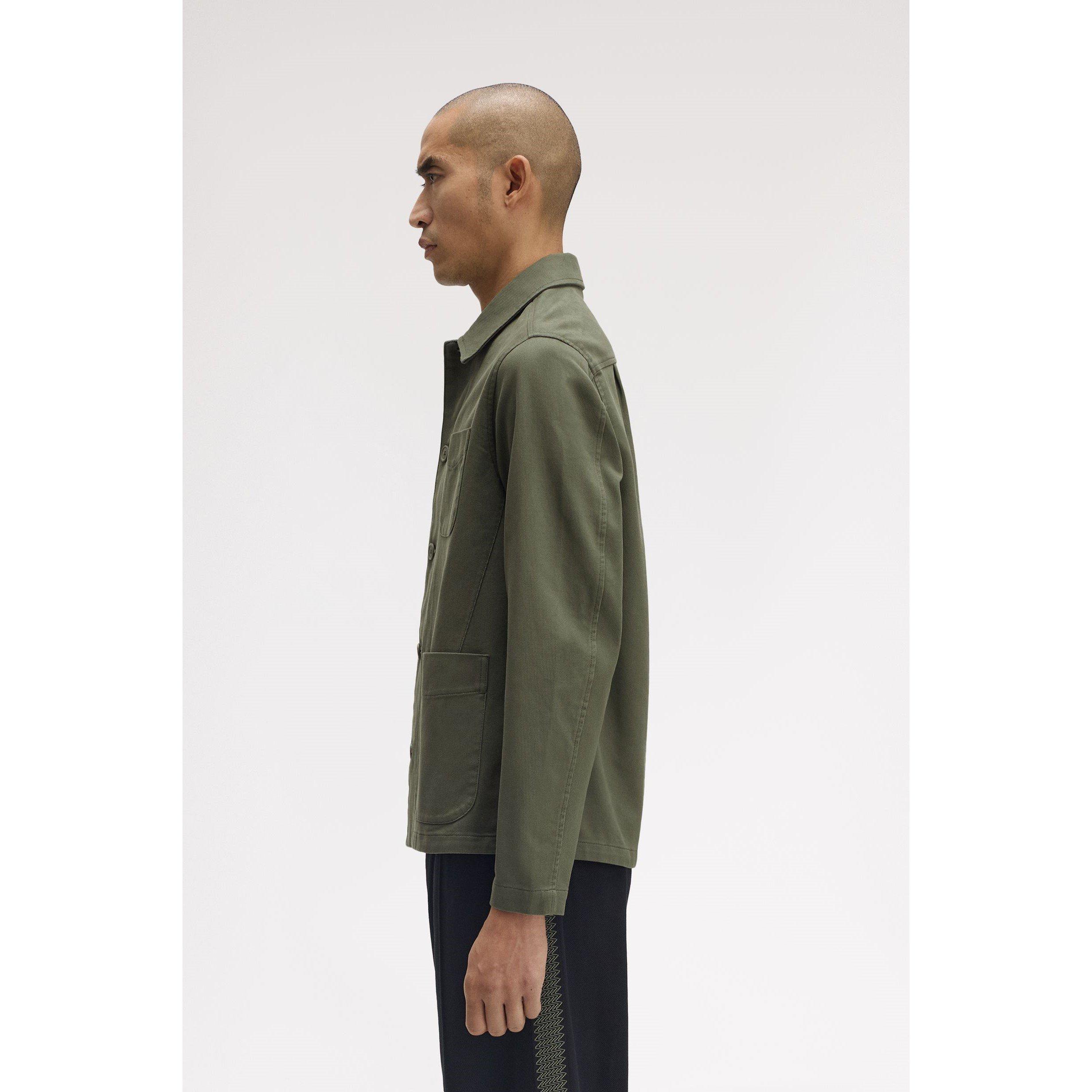 Wrth Green X21 - Fred Perry - Men's Bedford Cord Structured Overshirt - 4