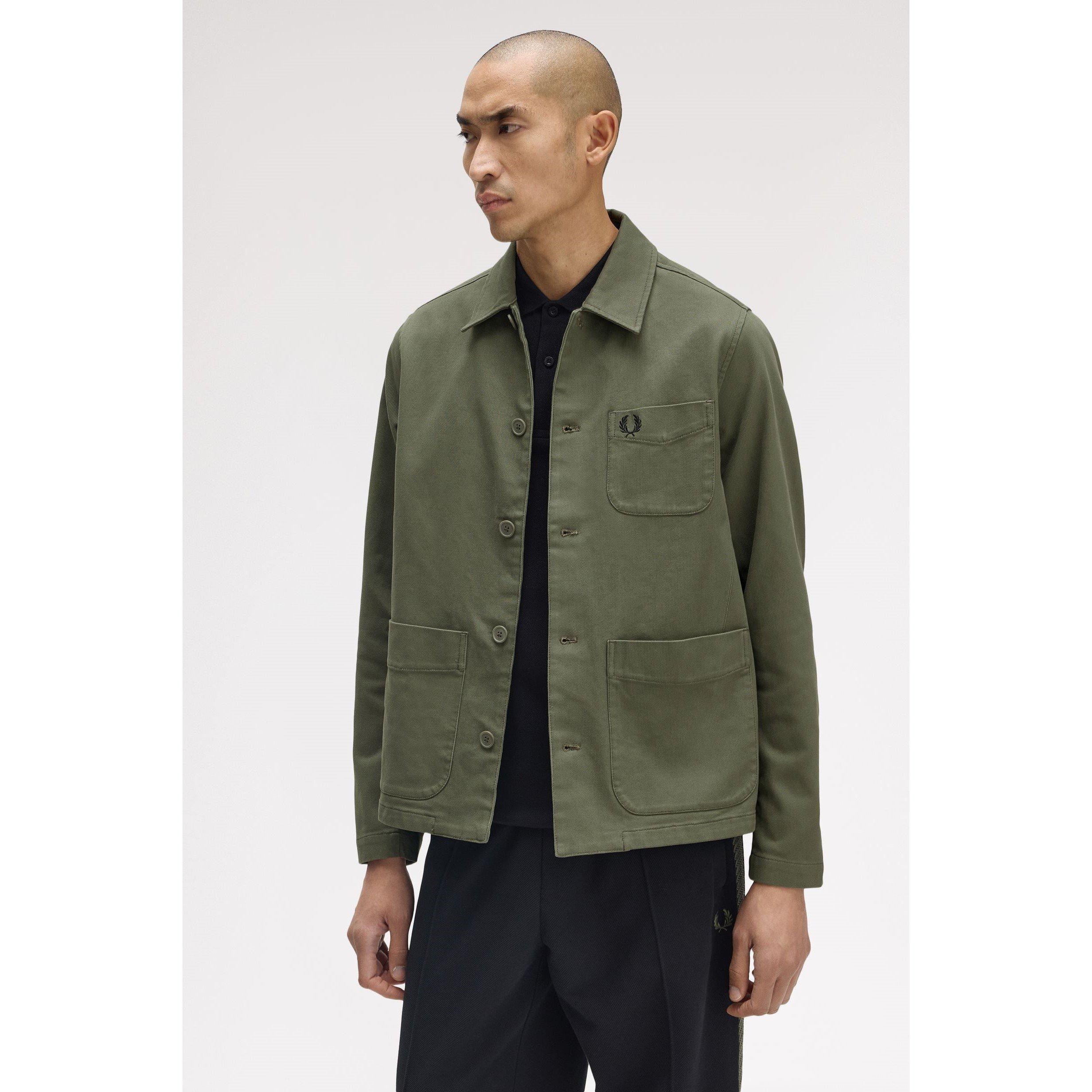 Wrth Green X21 - Fred Perry - Men's Bedford Cord Structured Overshirt - 5