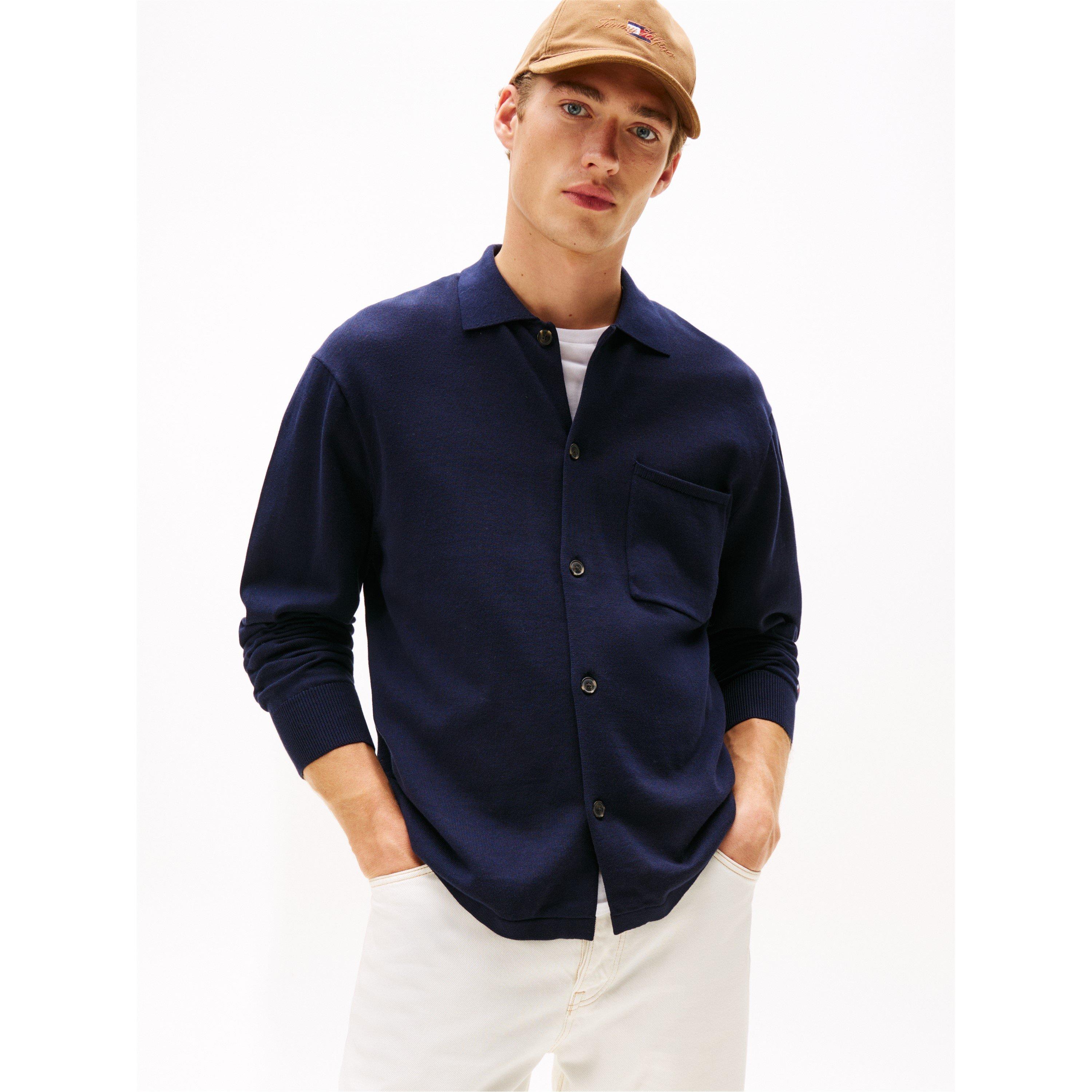 Desert Sky DW5 - Tommy Hilfiger - Men's  Cotton Button-Front Overshirt - 2