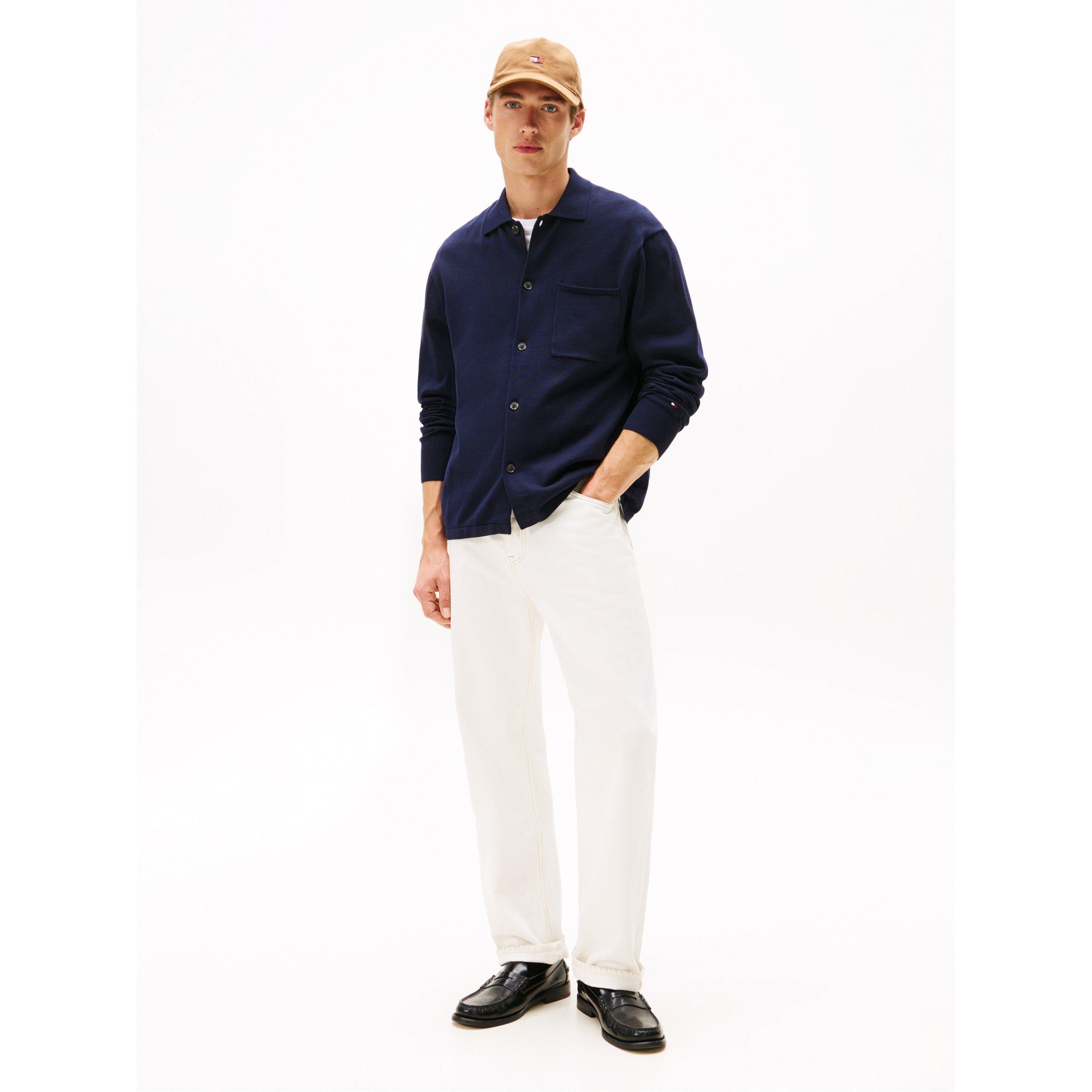 Desert Sky DW5 - Tommy Hilfiger - Men's  Cotton Button-Front Overshirt - 4