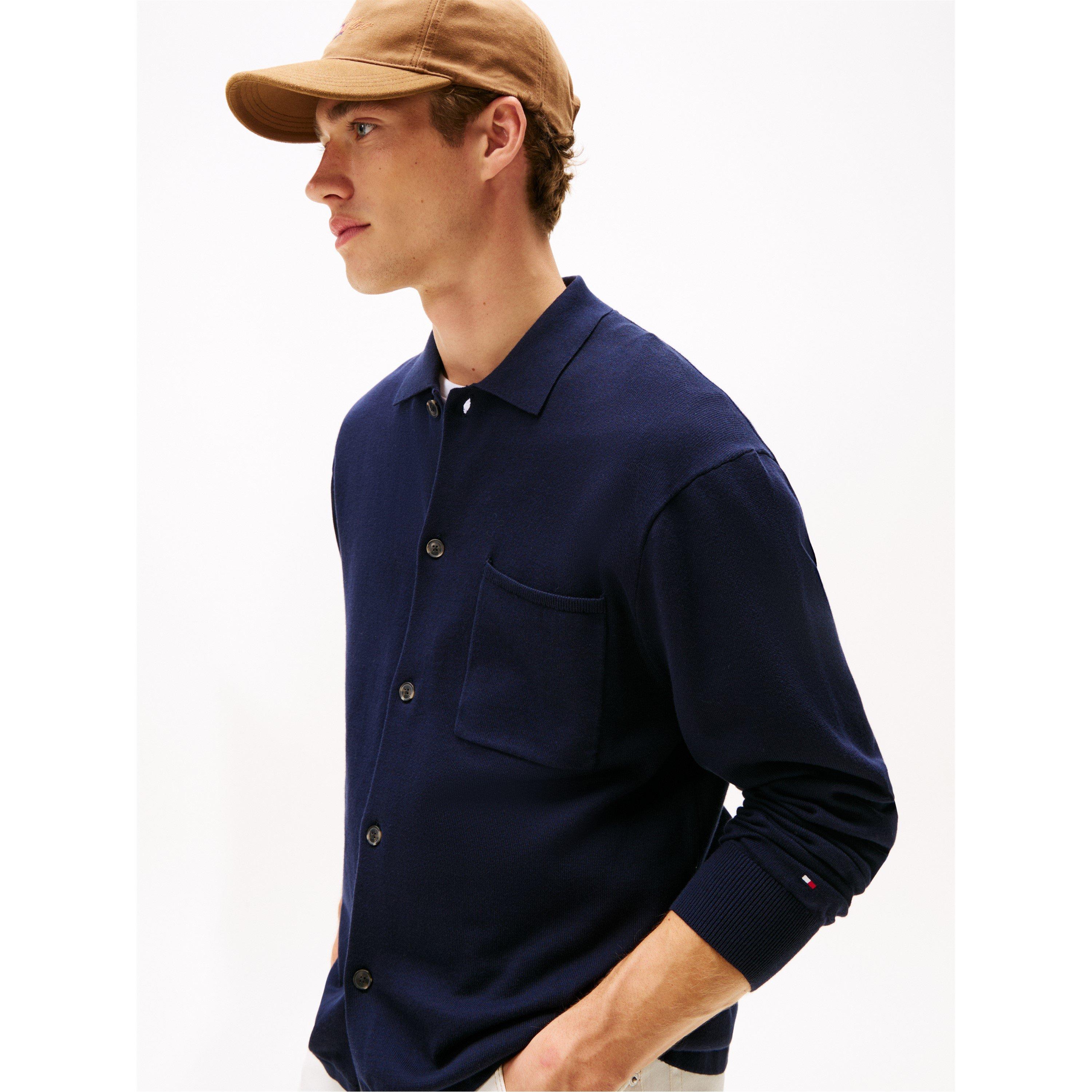 Desert Sky DW5 - Tommy Hilfiger - Men's  Cotton Button-Front Overshirt - 5