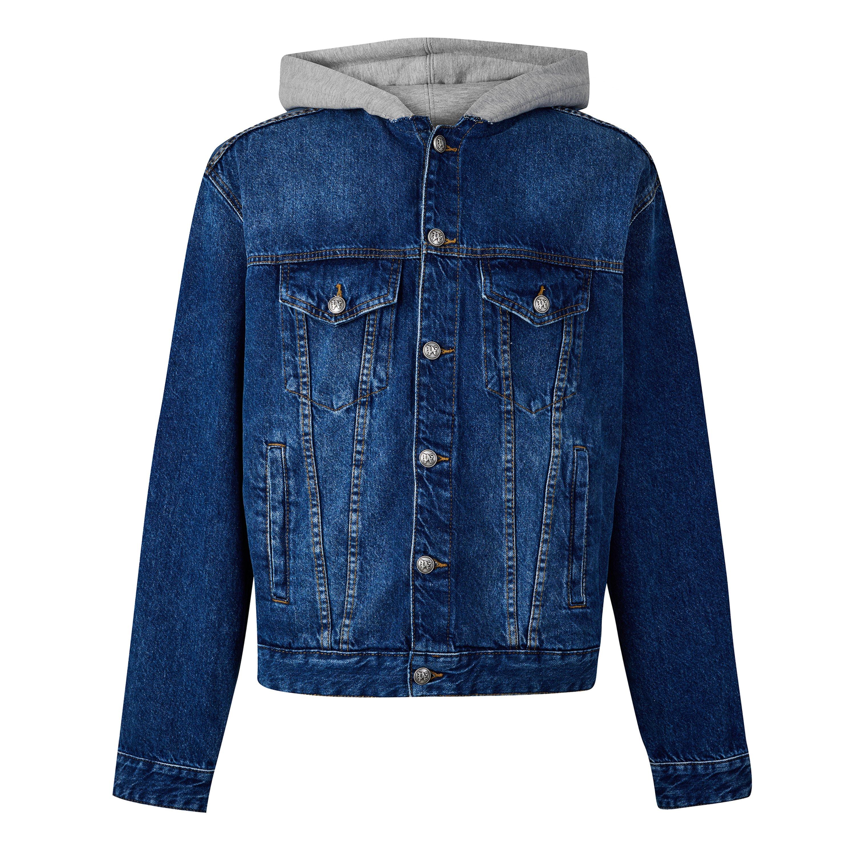 Medium Blue - Palm Angels - Men's Denim Jacket - 1