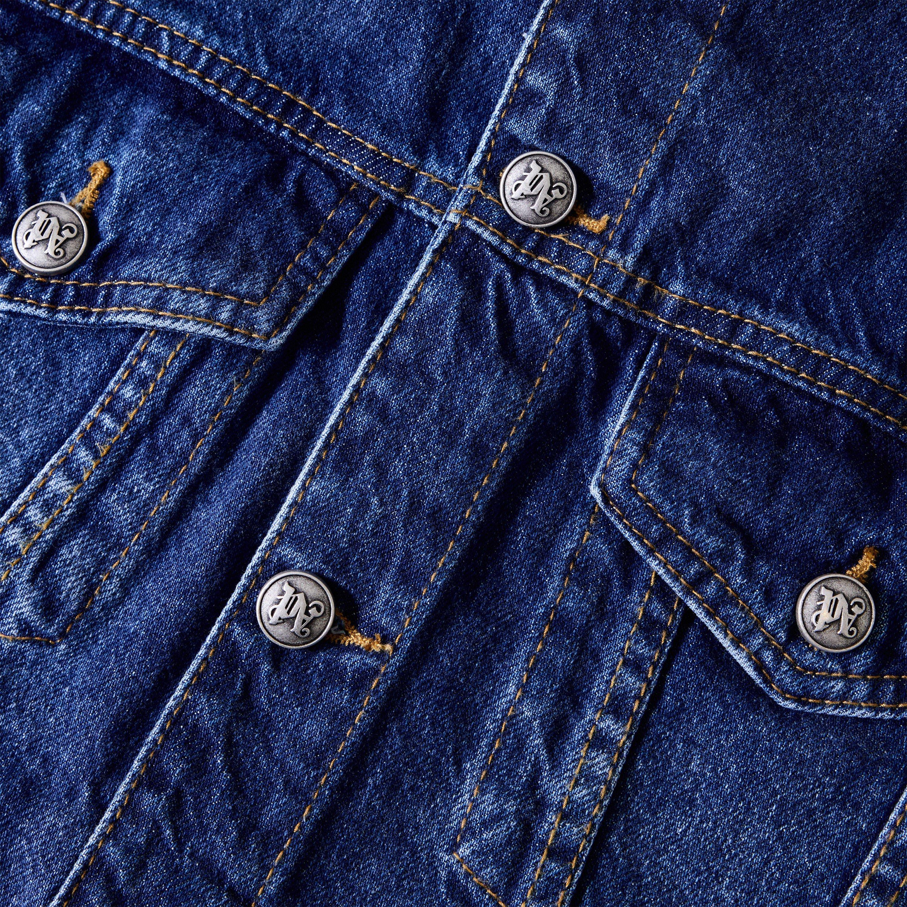 Medium Blue - Palm Angels - Men's Denim Jacket - 3