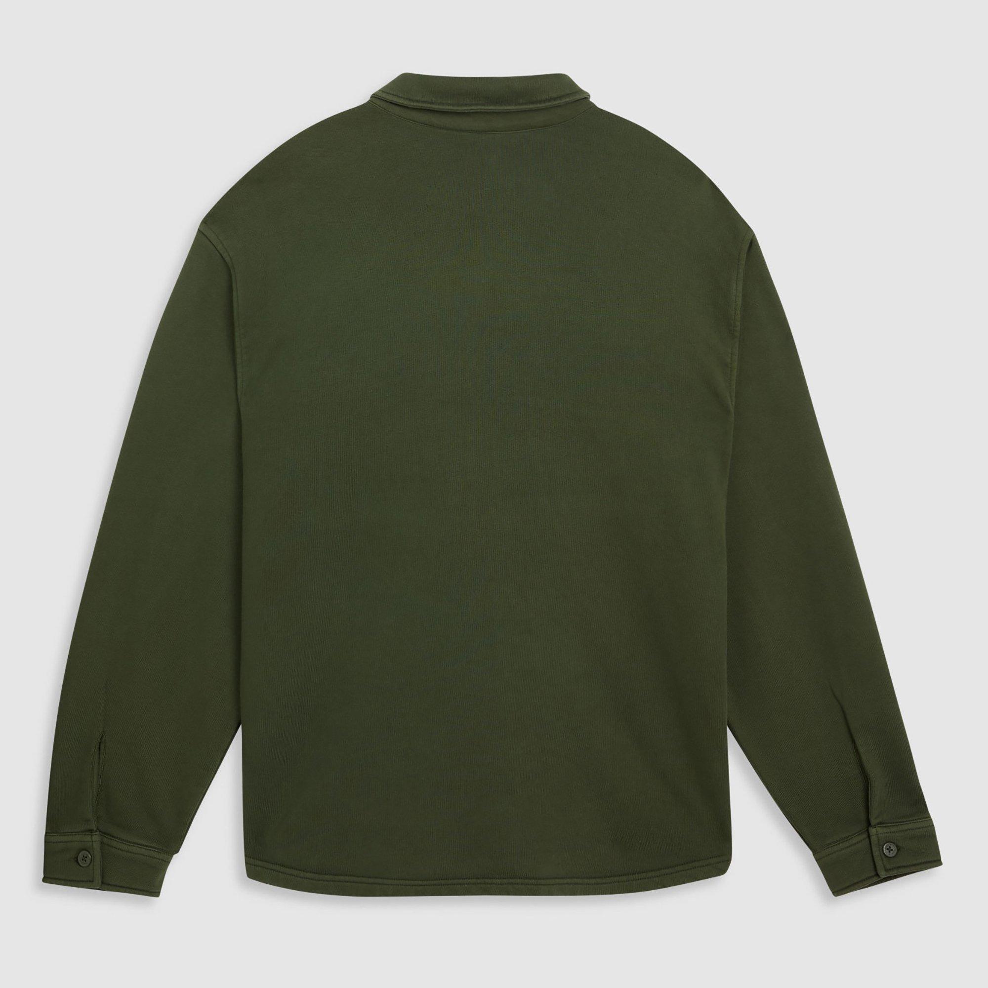 Kombu Green - Levis - Men's Bayview Soft Worker Cotton Long-Sleeve Overshirt - 2