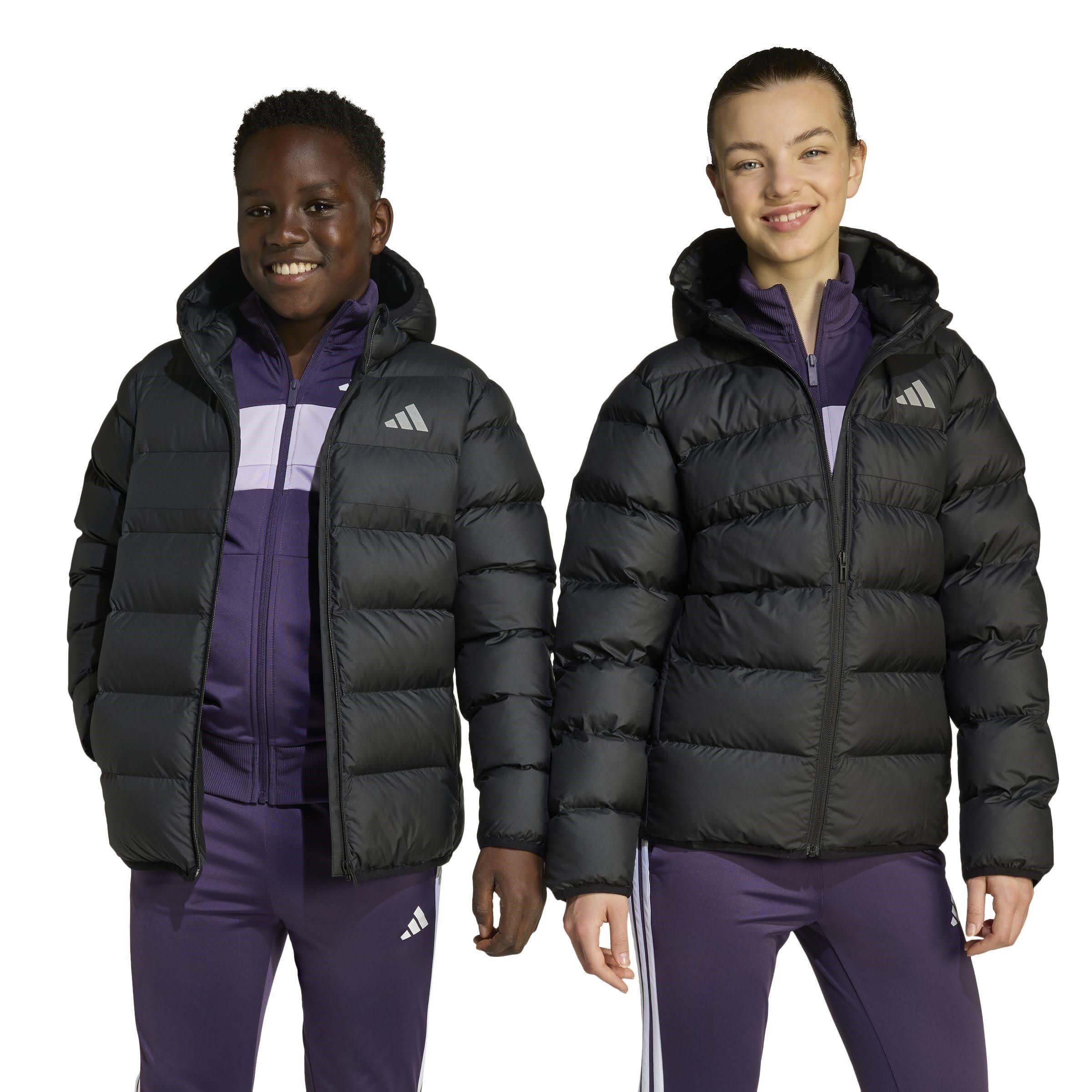 Triple Black - adidas - Kids Synthetic Down Water-Repellent CLIMAWARM Puffer Jacket - 2