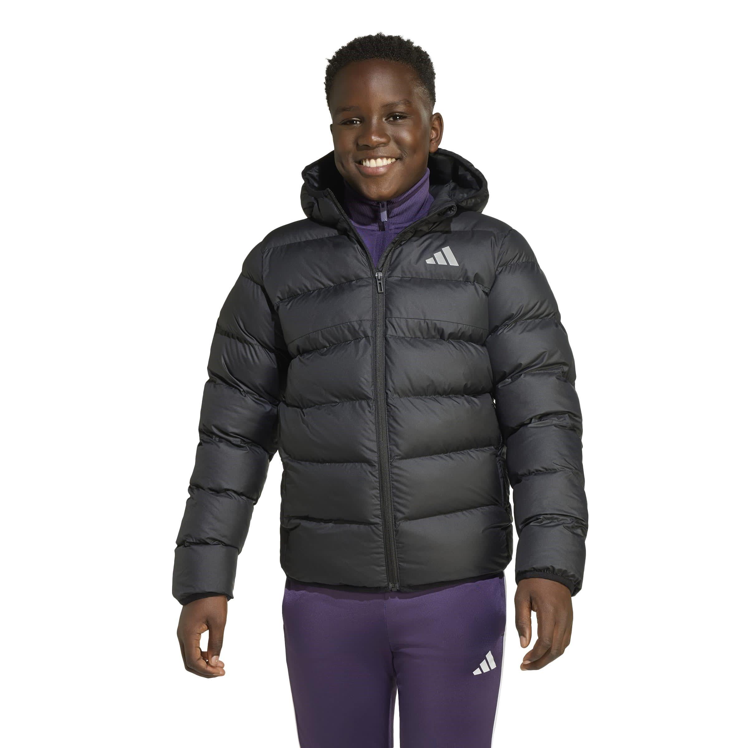 Triple Black - adidas - Kids Synthetic Down Water-Repellent CLIMAWARM Puffer Jacket - 4