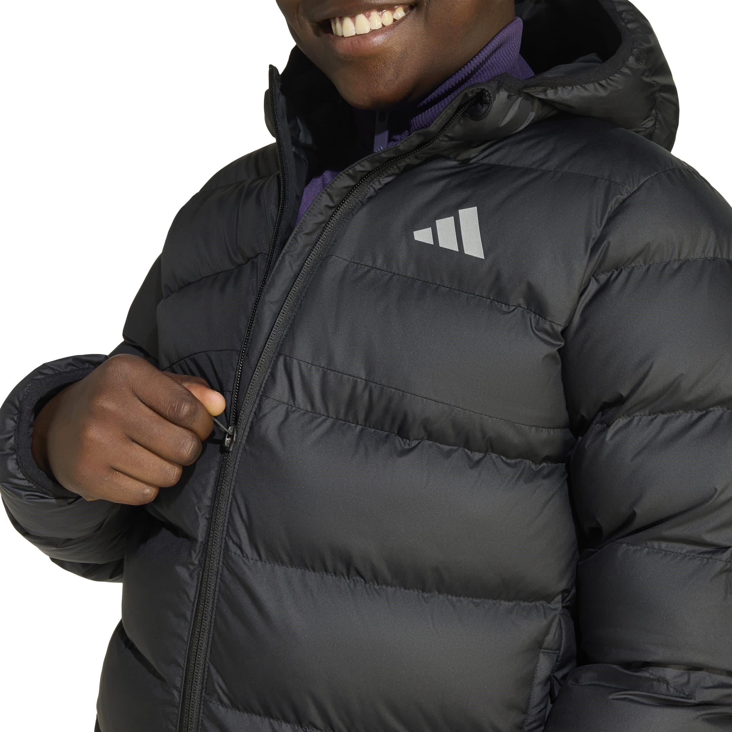 Triple Black - adidas - Kids Synthetic Down Water-Repellent CLIMAWARM Puffer Jacket - 8