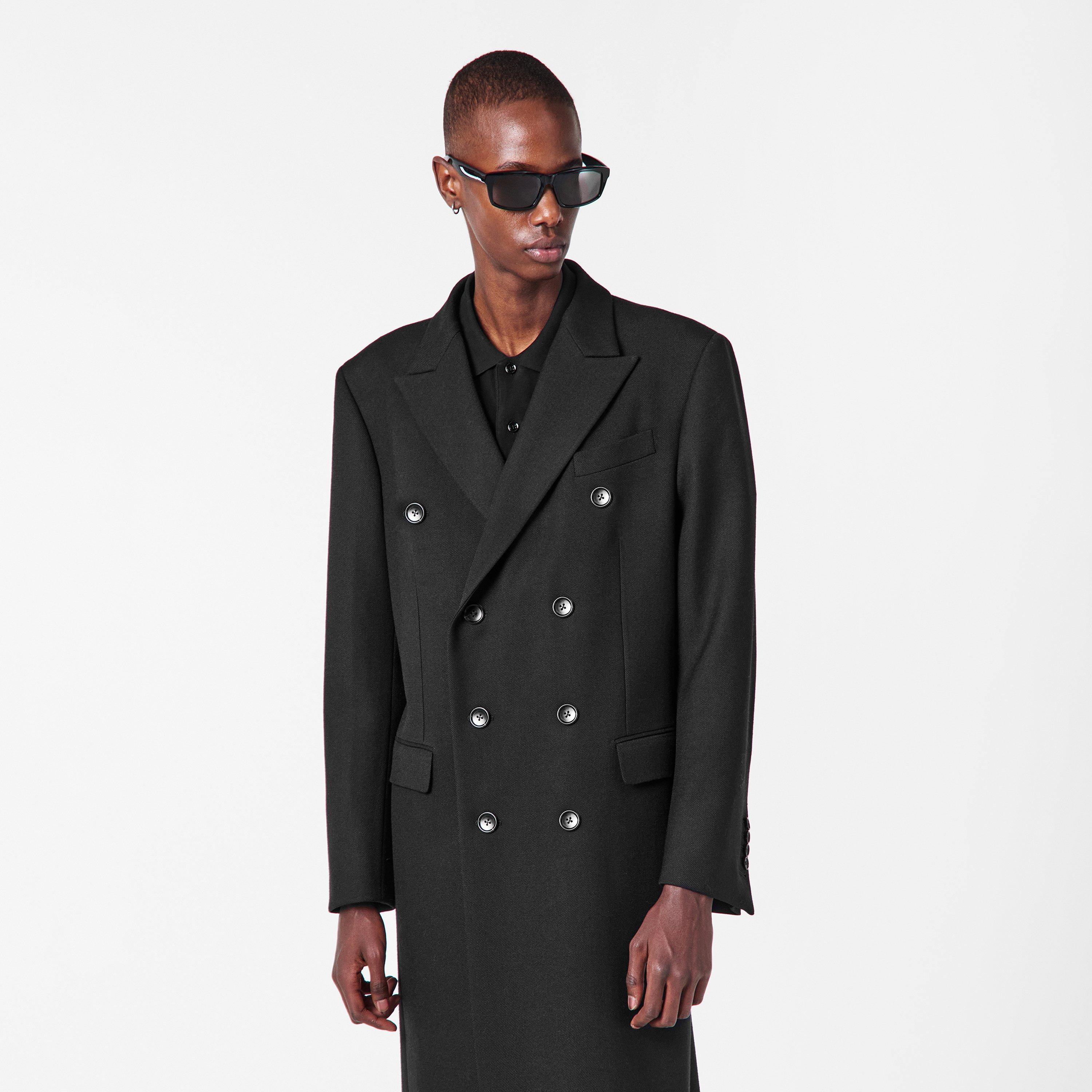 Black - Tom Ford - Men's Military Overcoat - 3