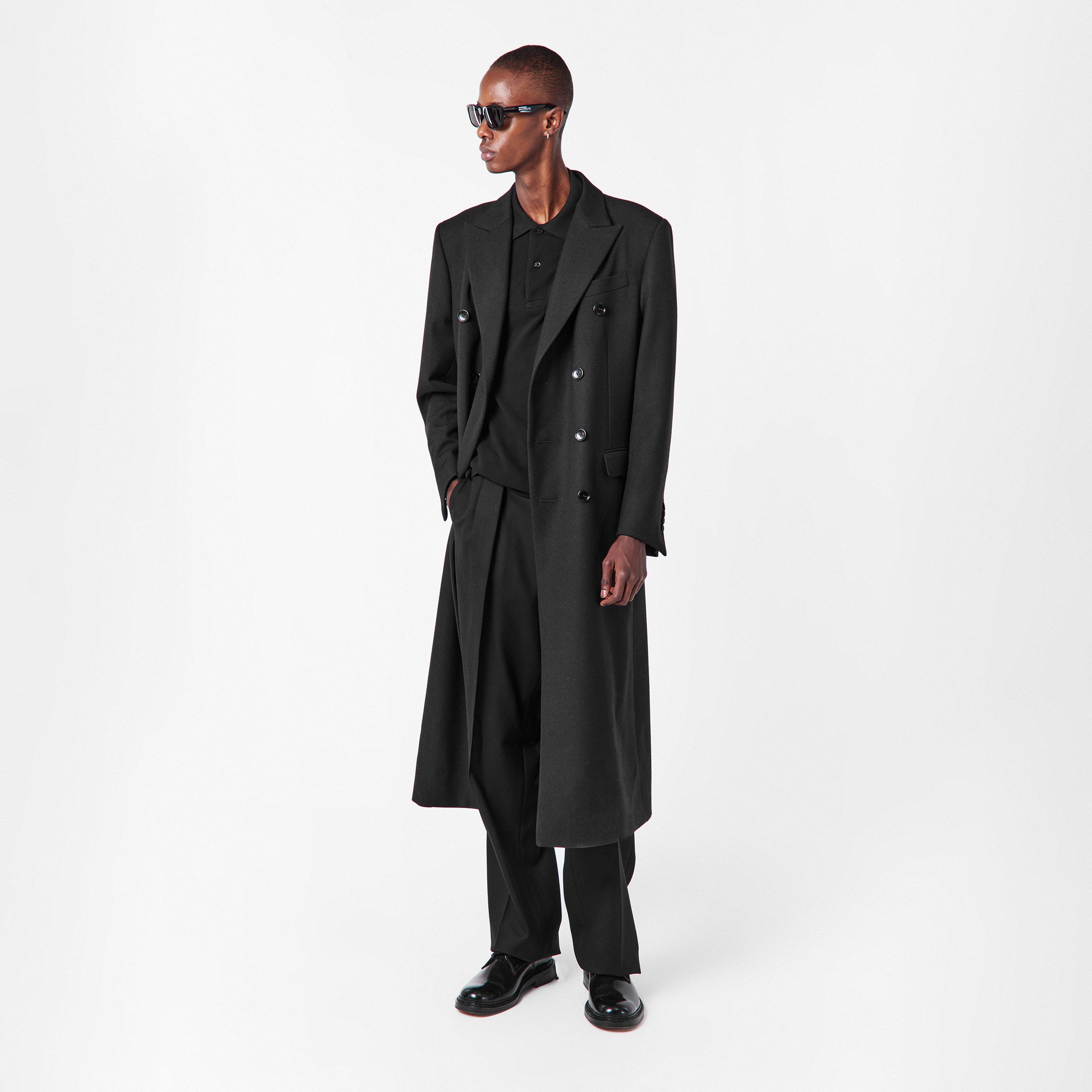 Black - Tom Ford - Men's Military Overcoat - 6