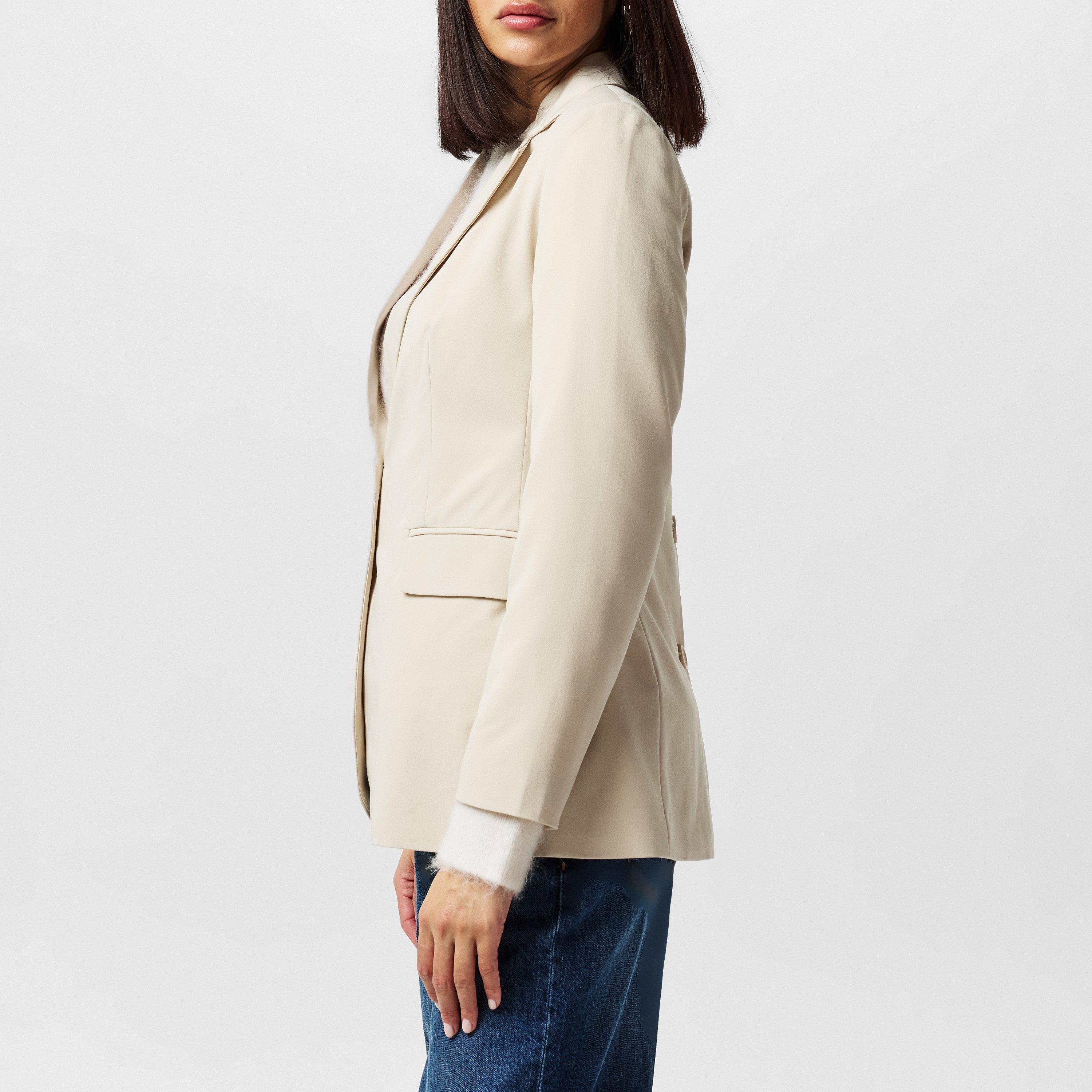 23-Oyster Gray - French Connection - Women's Everly Tailored Blazer - 2