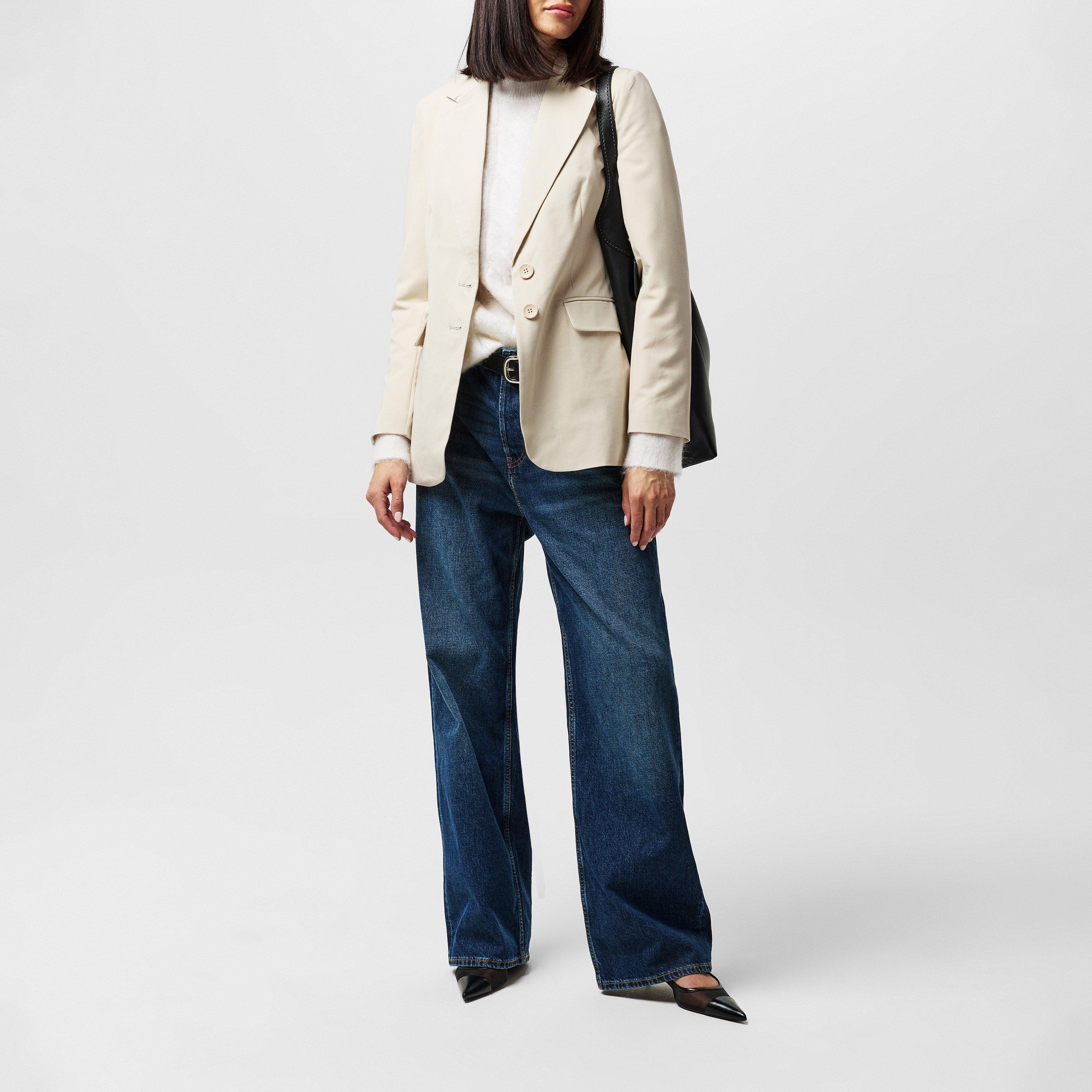 23-Oyster Gray - French Connection - Women's Everly Tailored Blazer - 4