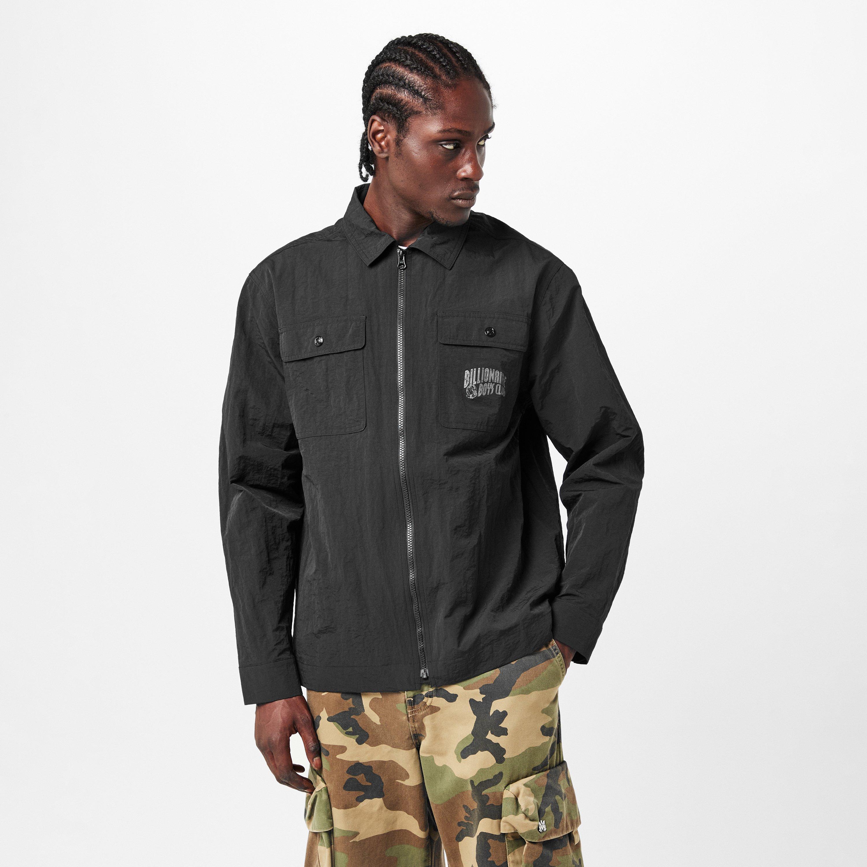 Black - Billionaire Boys Club - Men's Arch Logo Long Sleeve Overshirt - 3