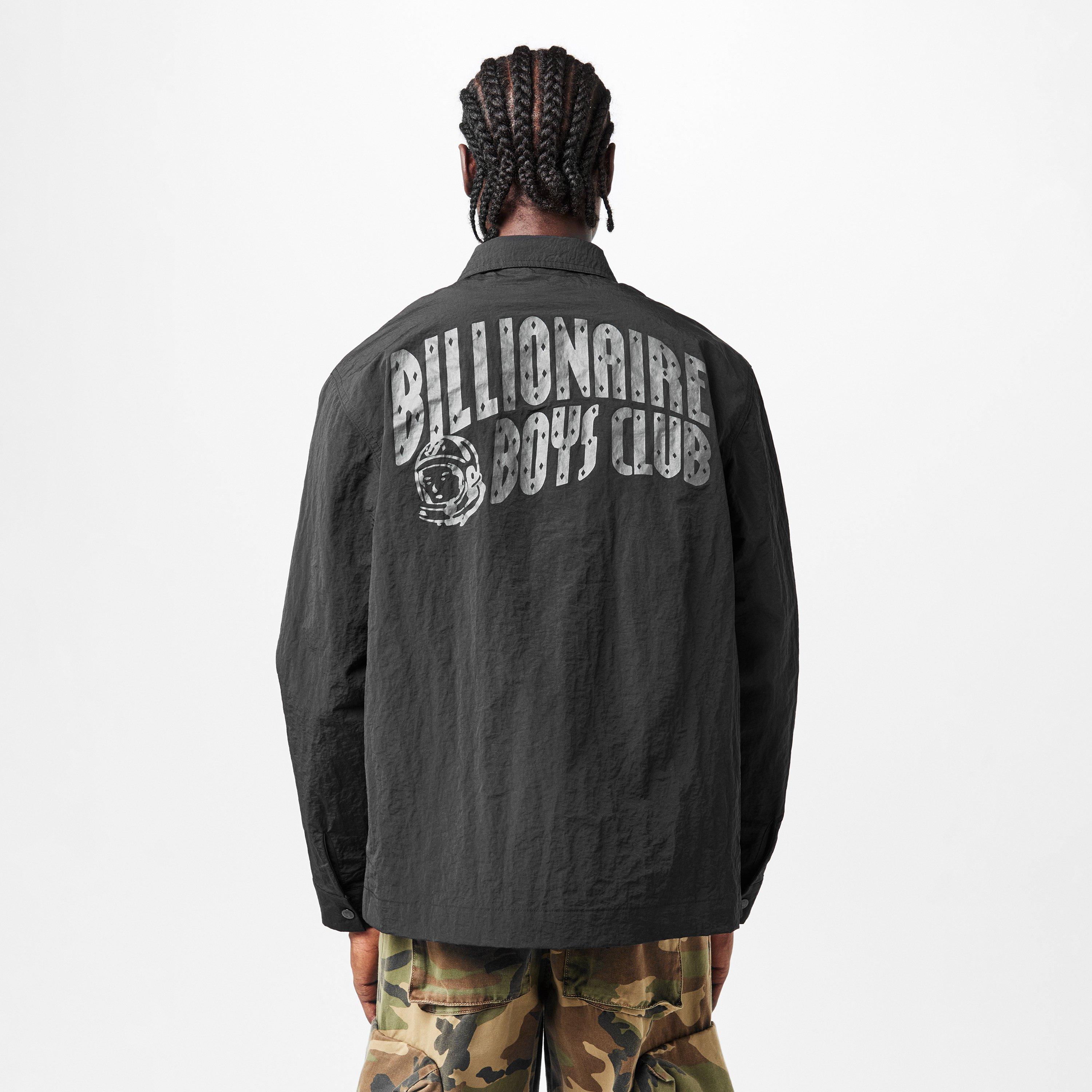 Black - Billionaire Boys Club - Men's Arch Logo Long Sleeve Overshirt - 4