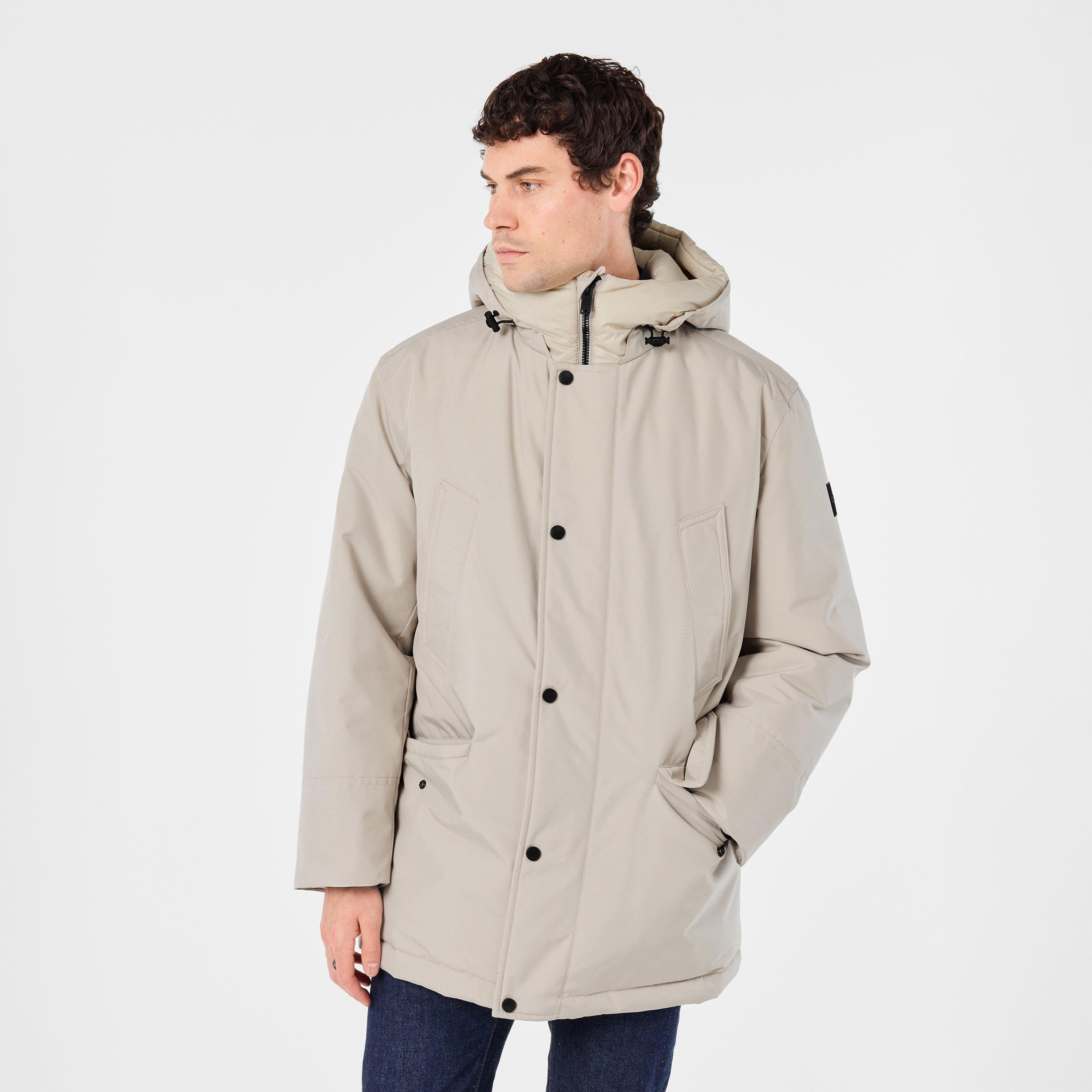 Light Beige 271 - Boss - Men's Osias Water Repellent Insulated Relaxed Fit Parka - 3