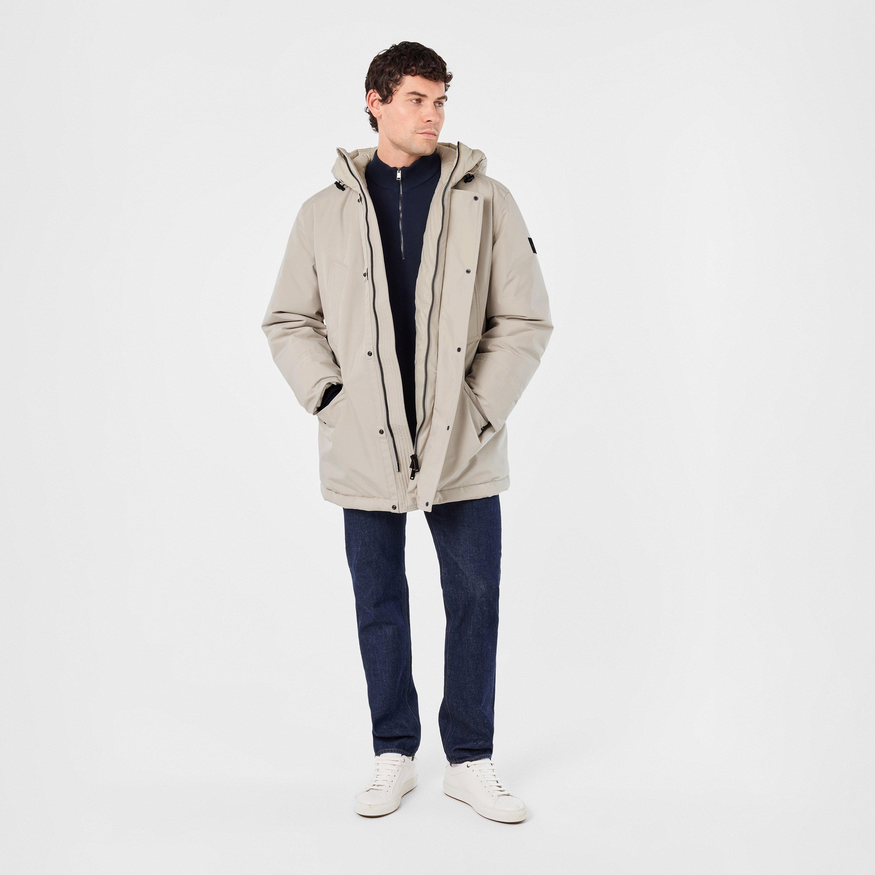 Light Beige 271 - Boss - Men's Osias Water Repellent Insulated Relaxed Fit Parka - 6