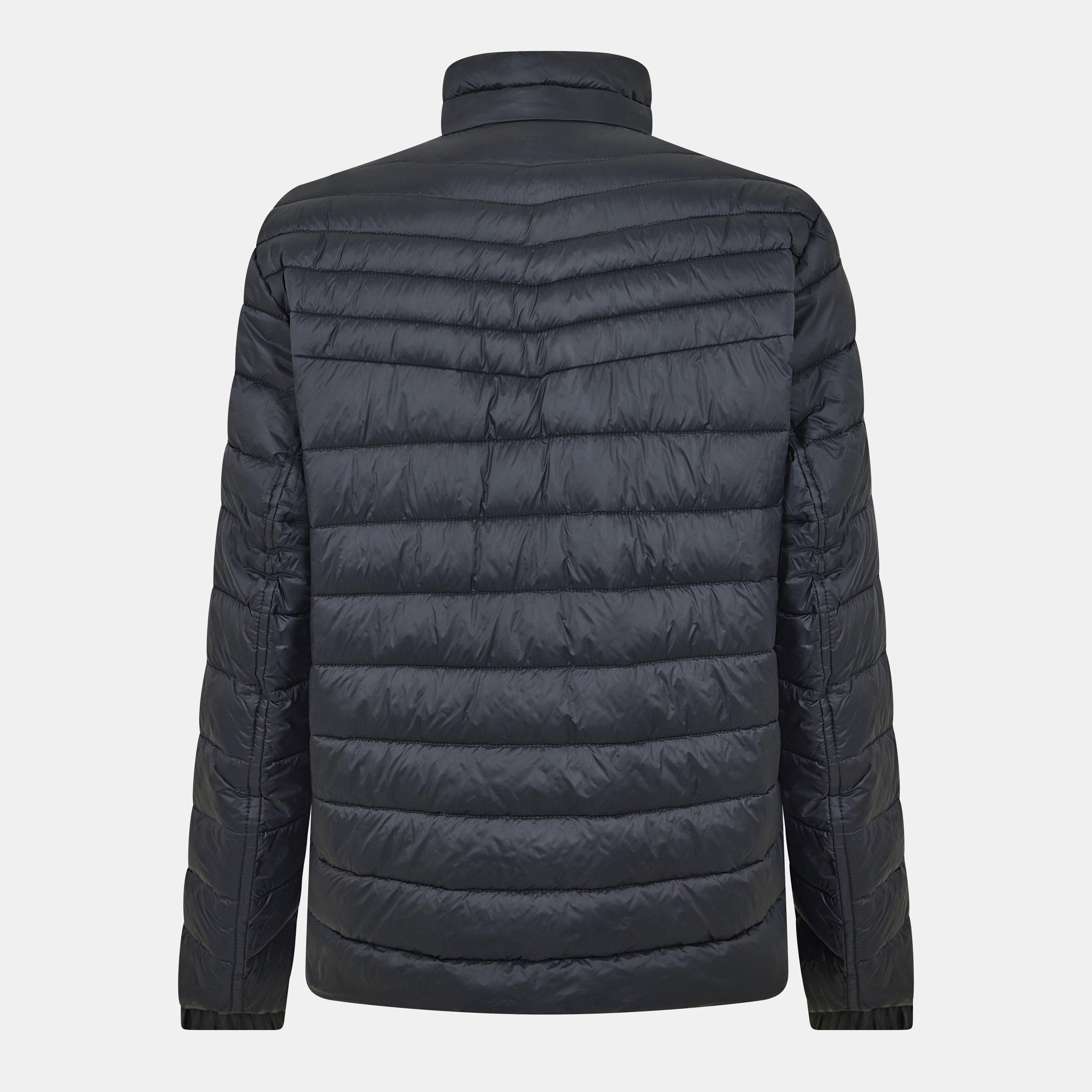 Black 001 - Boss - Men's Oden  Orange Lightweight Short Puffer Jacket - 2