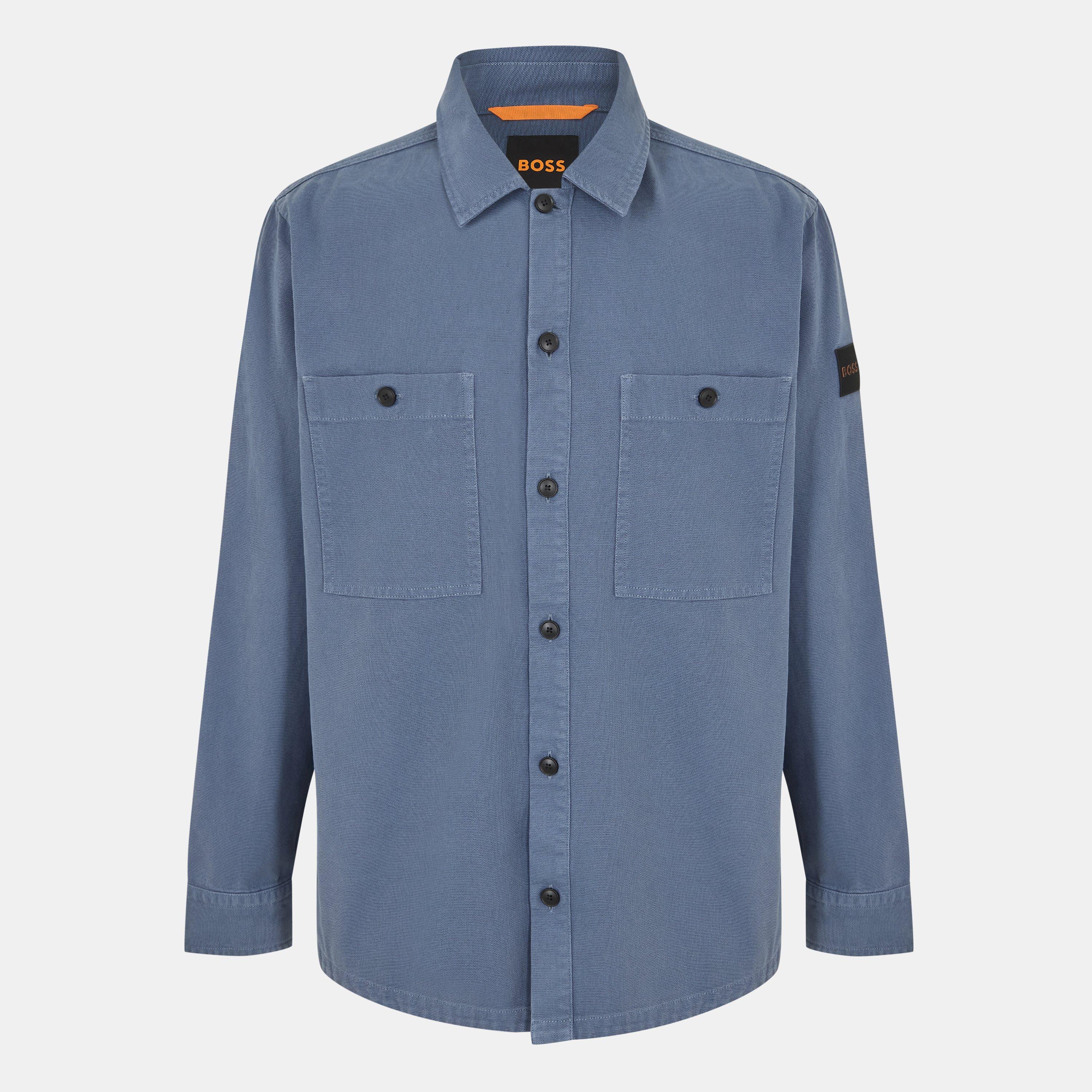 Boss Locky Overshirt - Open Blue 495 - S