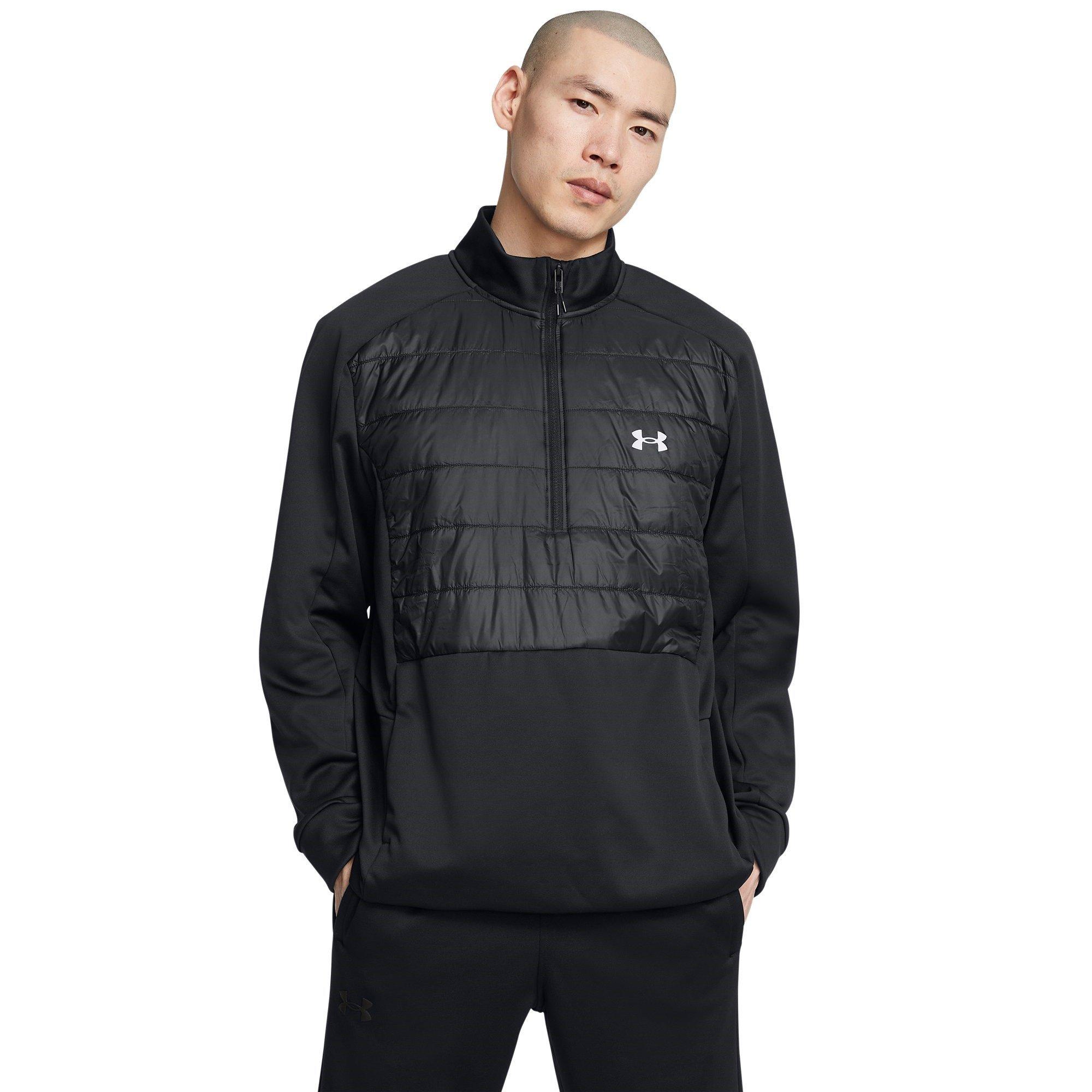 Preto - Under Armour - Performance Fleece Moisture-Wicking Training Jacket - 3