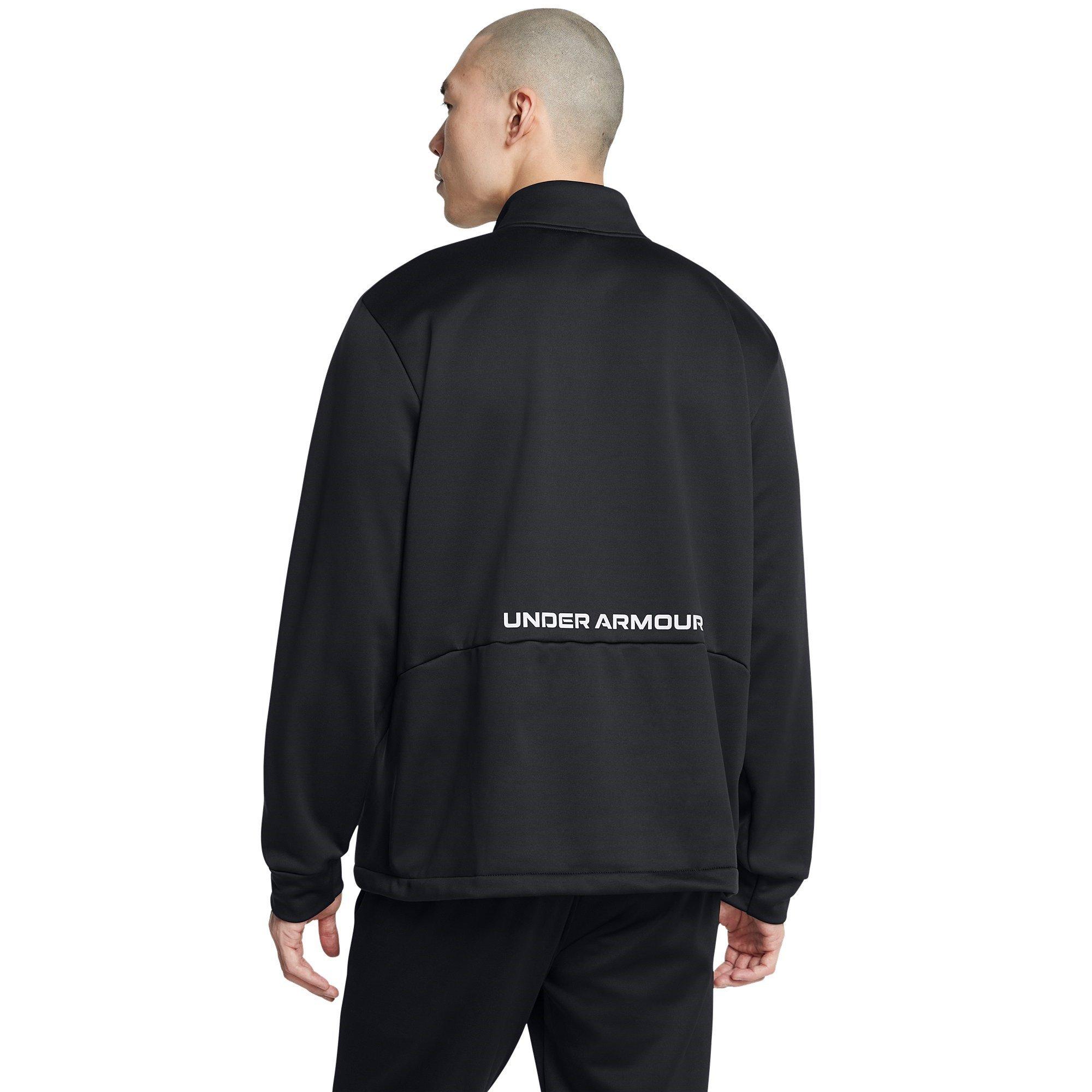 Preto - Under Armour - Performance Fleece Moisture-Wicking Training Jacket - 4