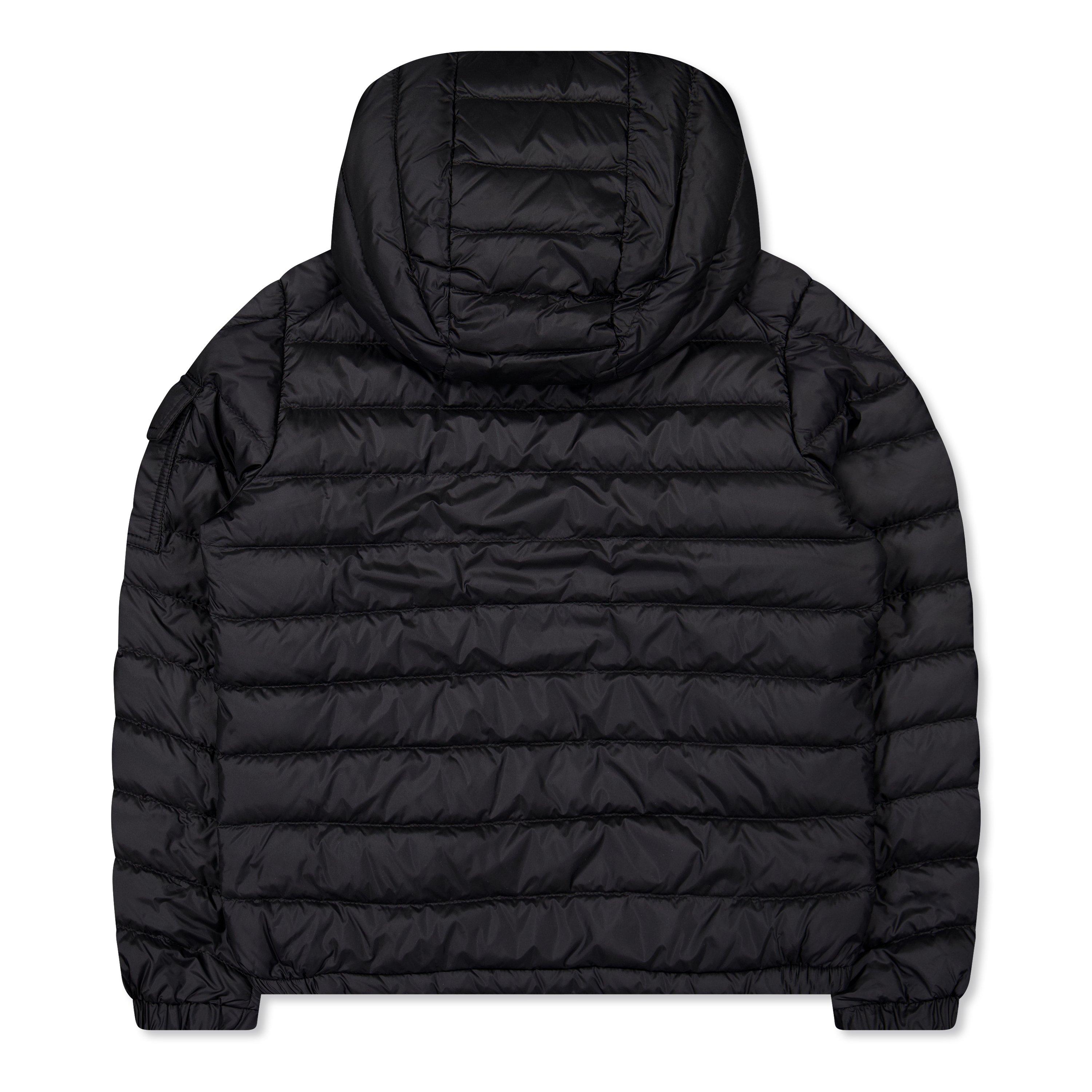 Black 999 - Moncler - Kids' Lauros Goose Down Detachable Hood Long Sleeve Short Puffer Jacket - 2
