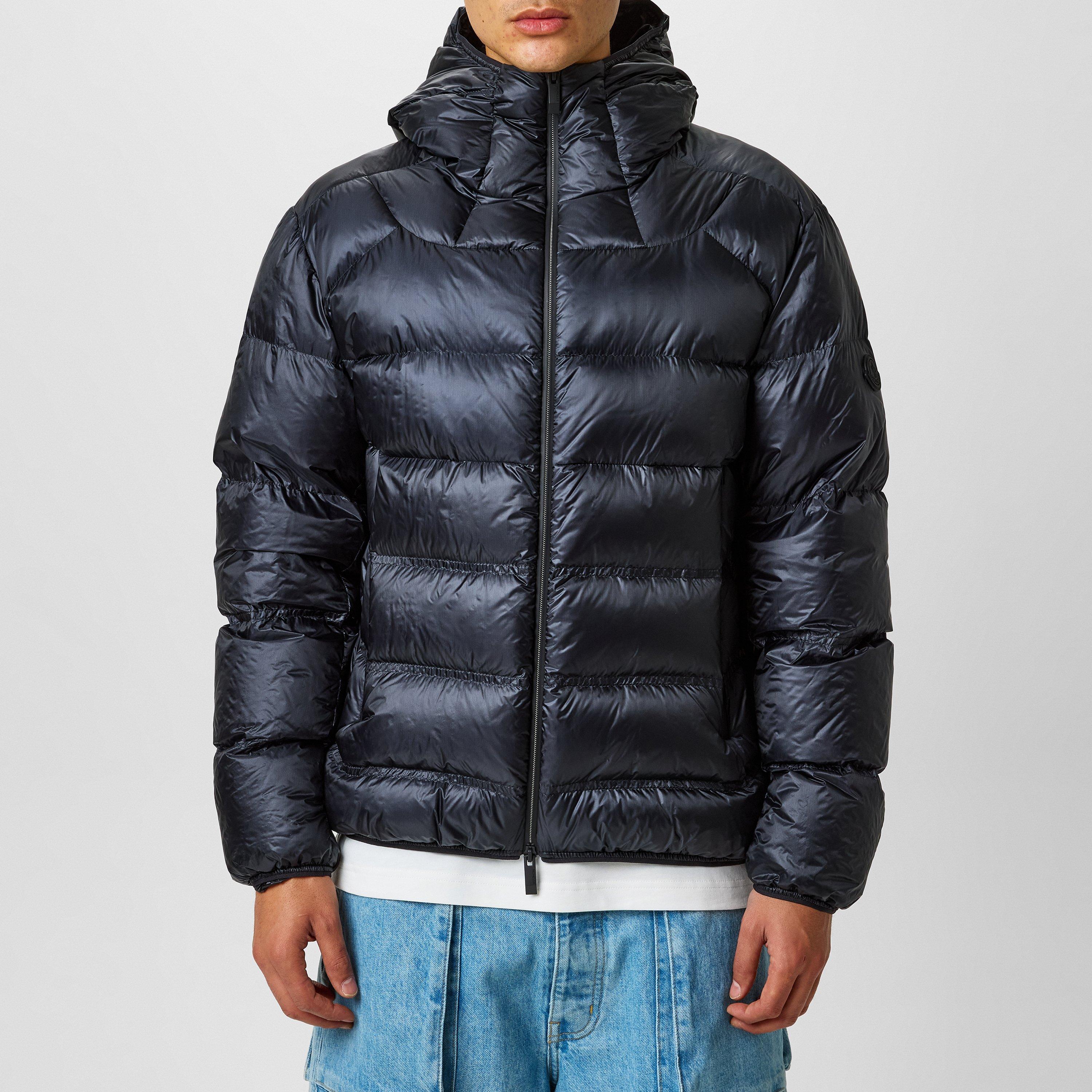 Navy 786 - Moncler - Men's Viani Hooded Goose Down Short Puffer Jacket - 1