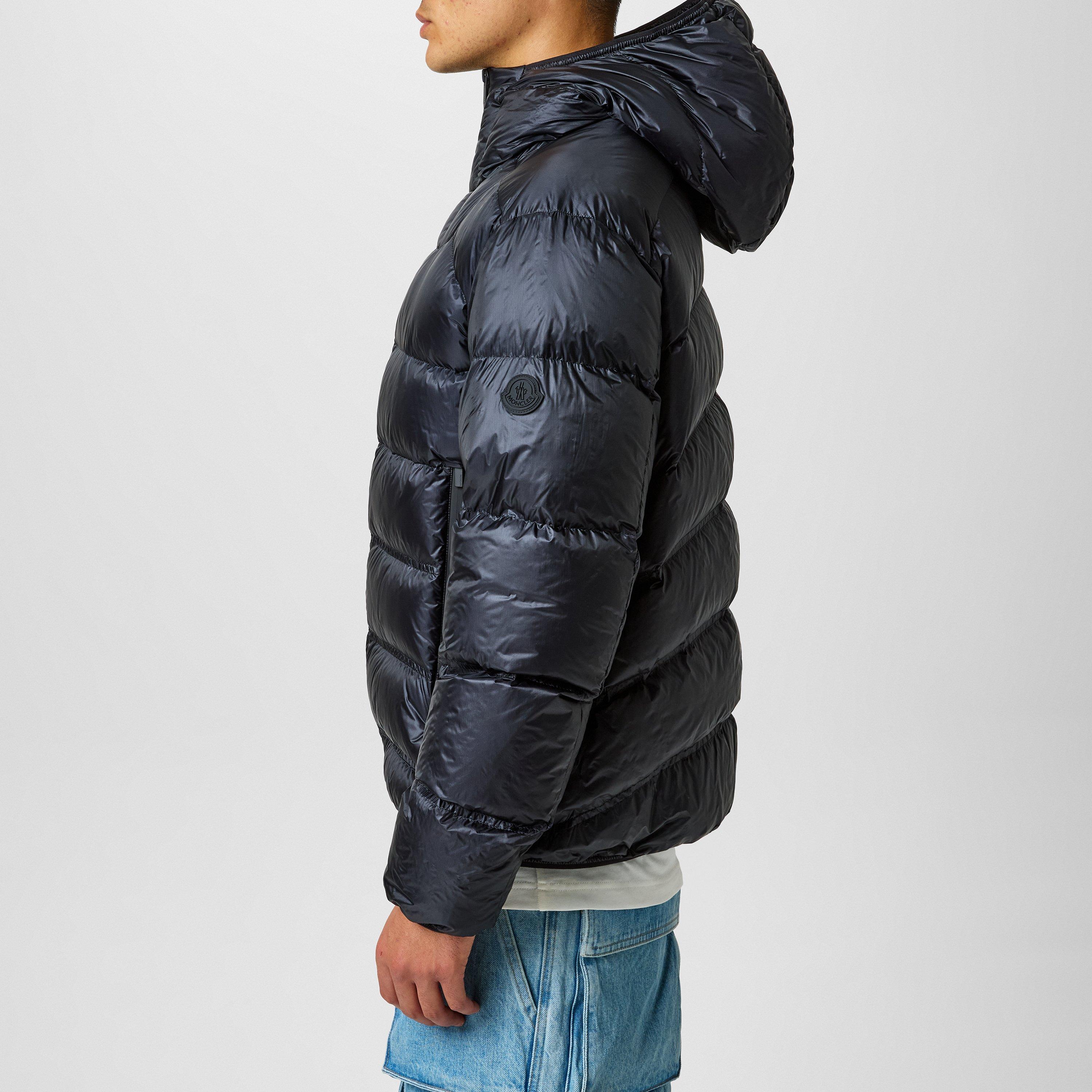 Navy 786 - Moncler - Men's Viani Hooded Goose Down Short Puffer Jacket - 2