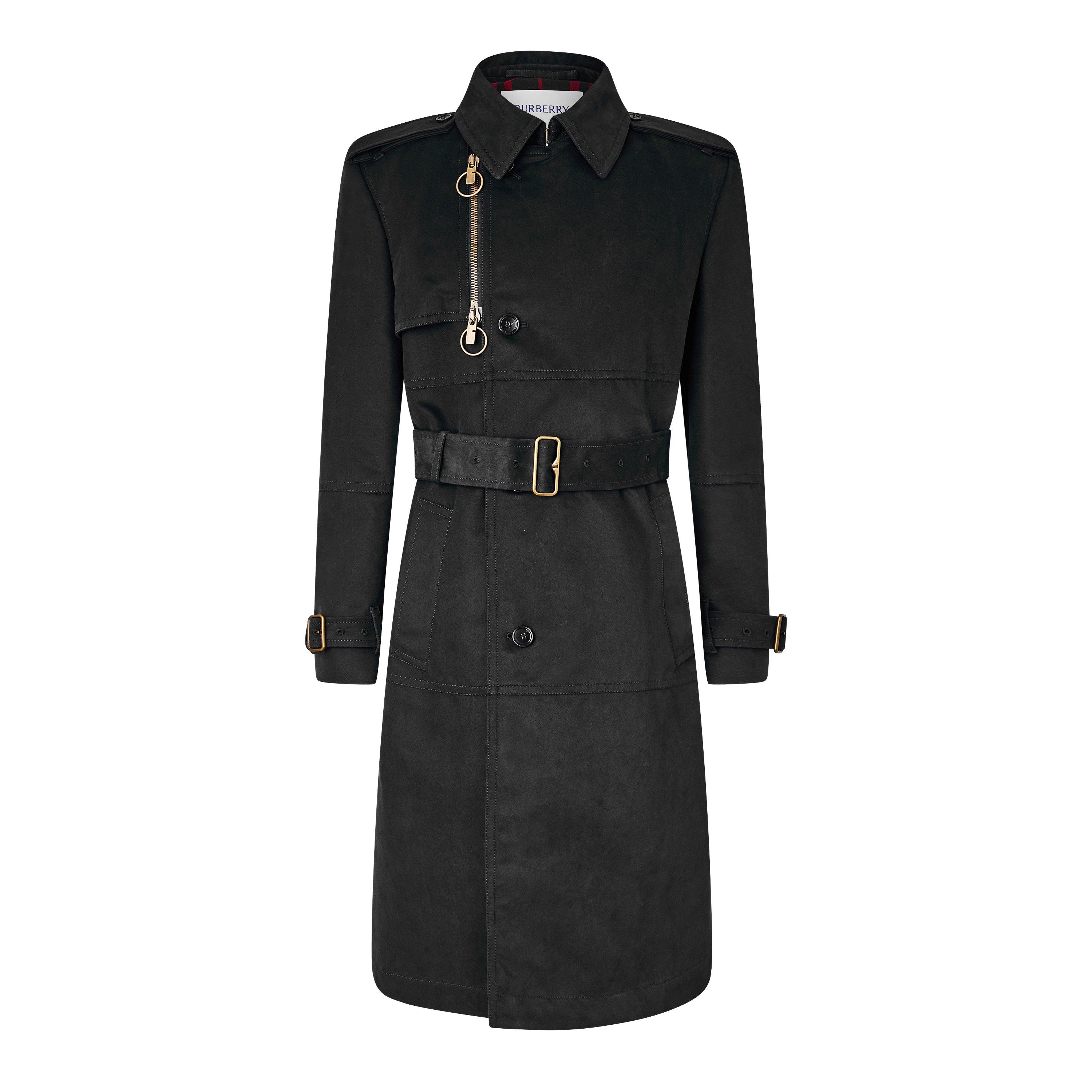 Black - Burberry - Long Trench Coat - 5