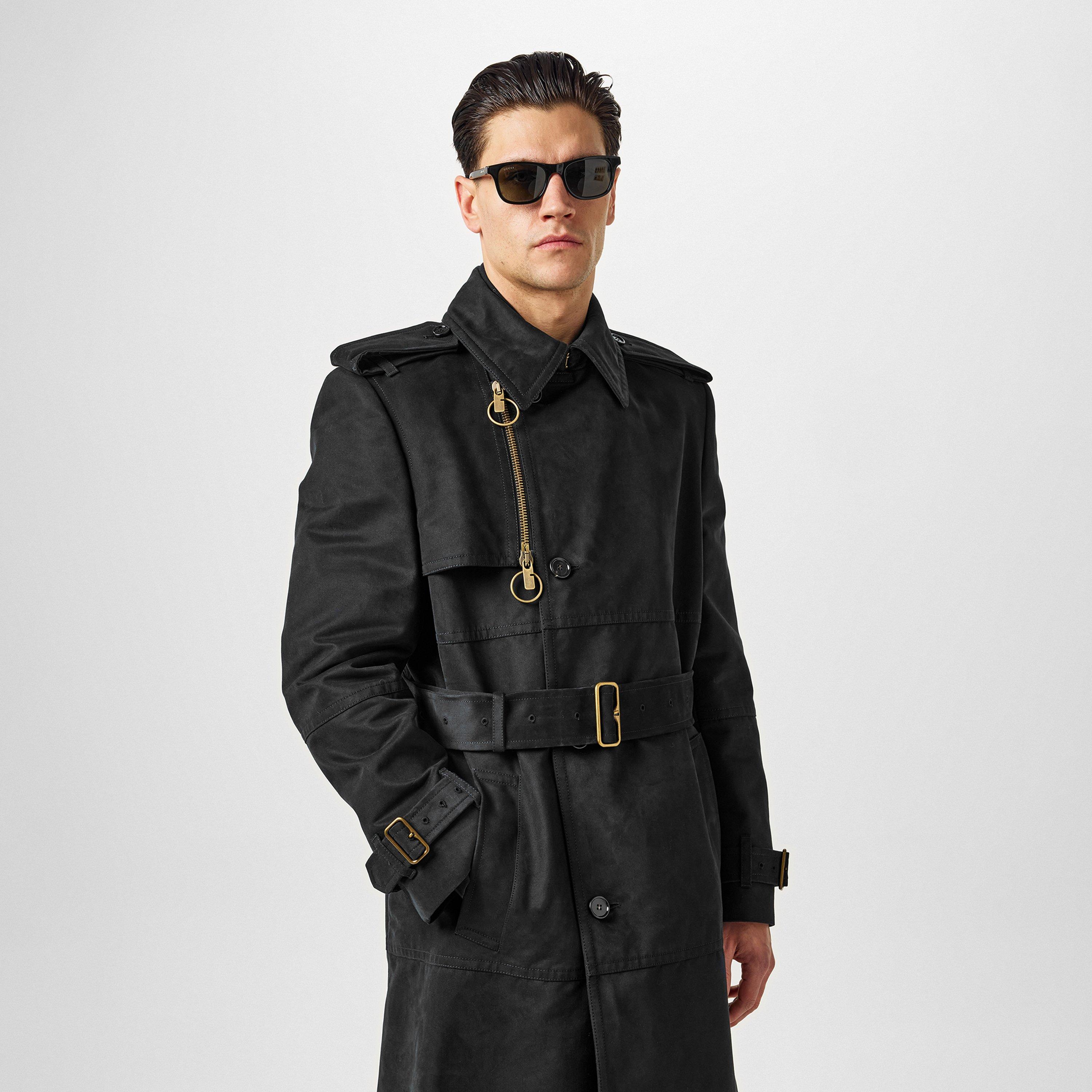 Black - Burberry - Long Trench Coat - 4