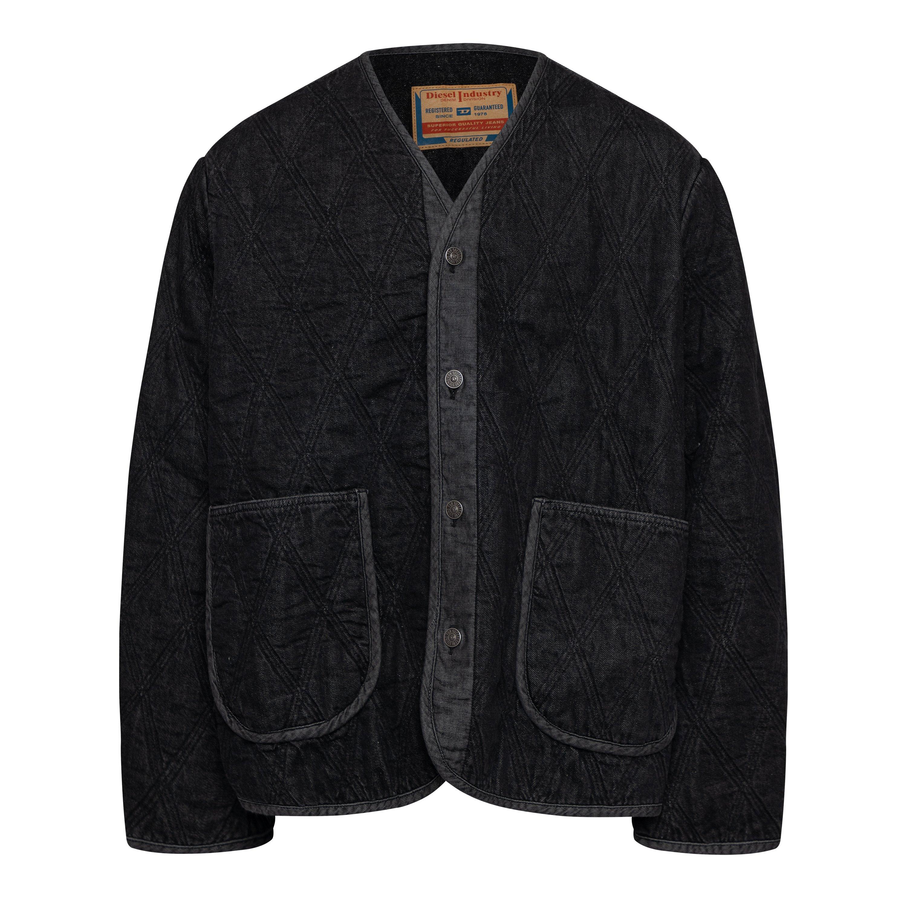 Black/Grey Denm - Diesel - Men's Protective Shell Windbreaker - 1