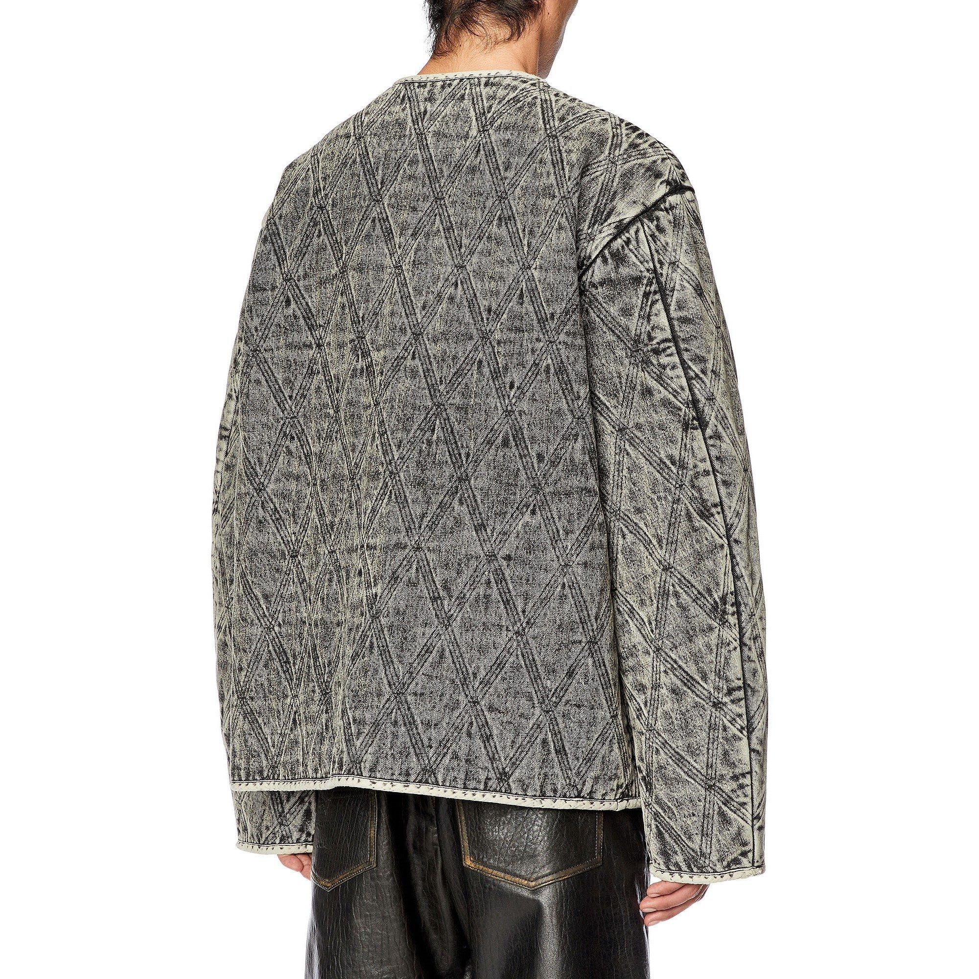 Black/Grey Denm - Diesel - Men's  Protective Shell Windbreaker - 2