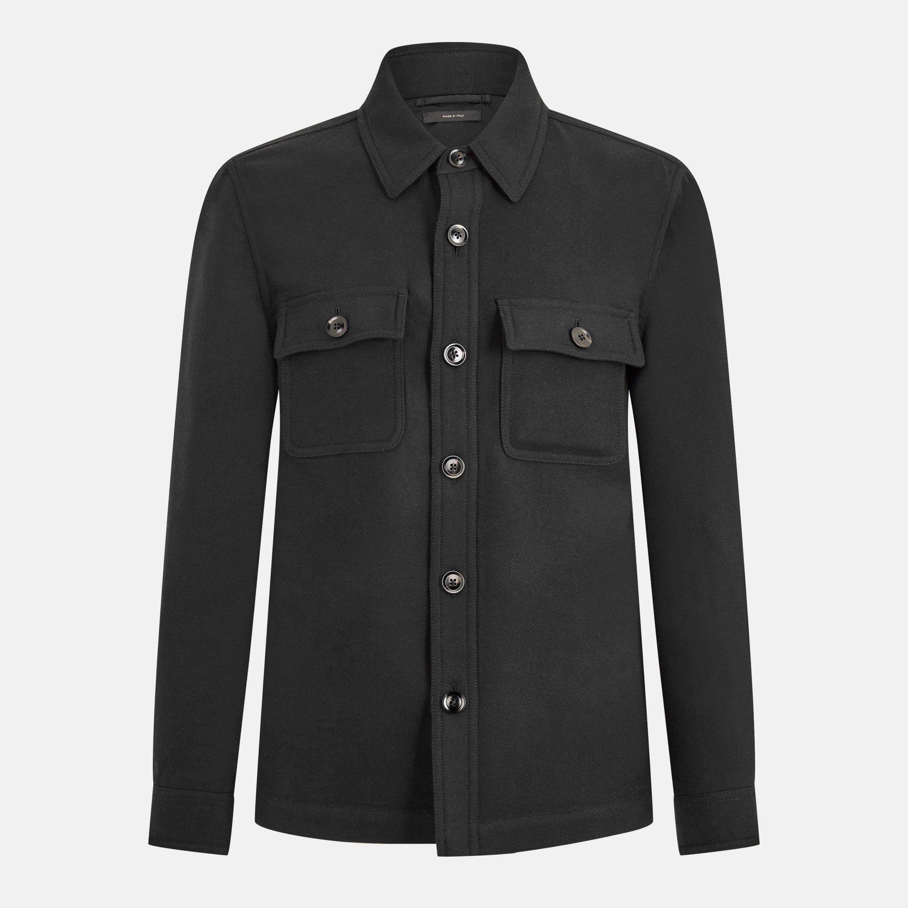 Tom Ford Men's Structured Overshirt - Black - M