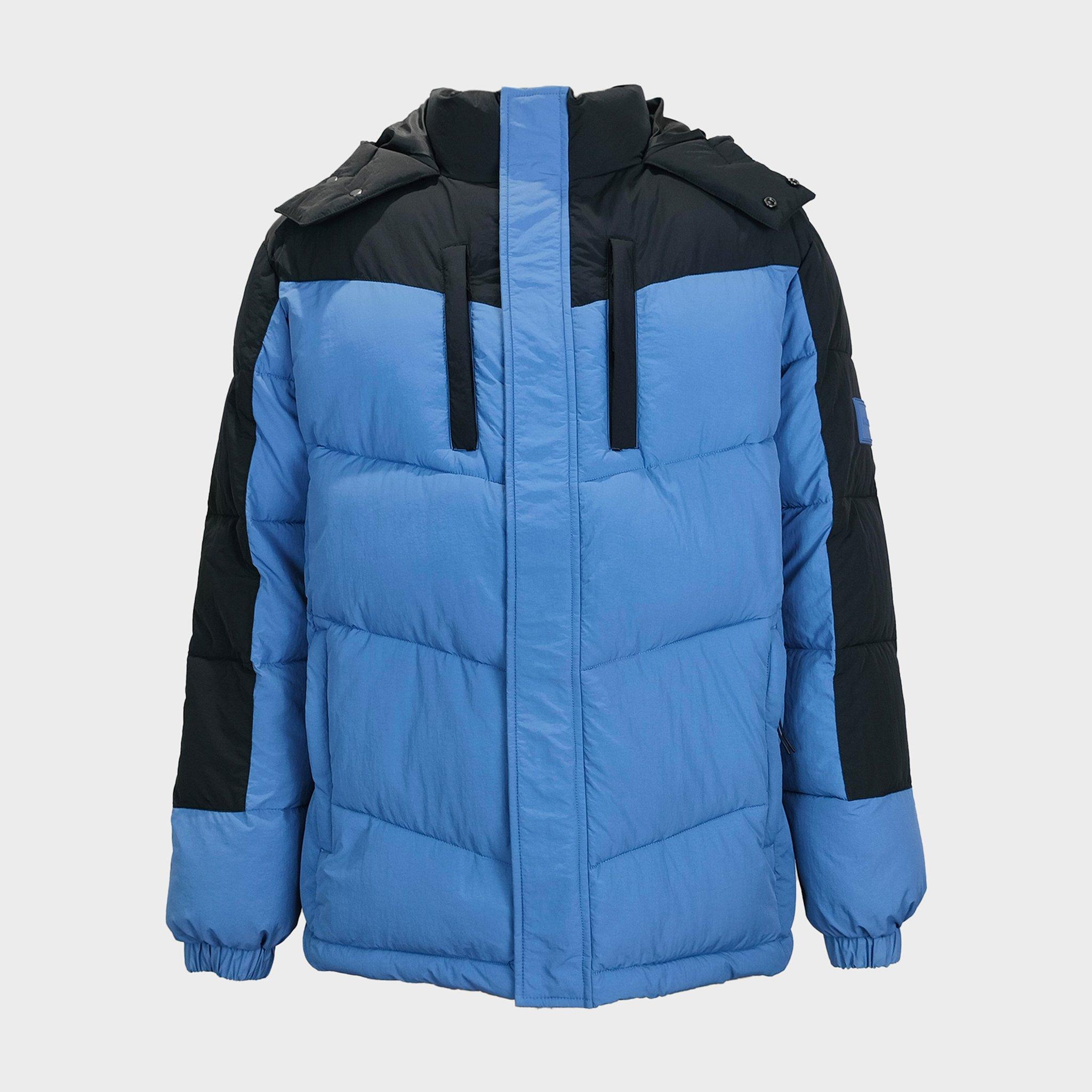 Jack Wills Men's Coast Water And Wind Resistant Hooded Short Puffer Jacket Blue Medium - Image 3