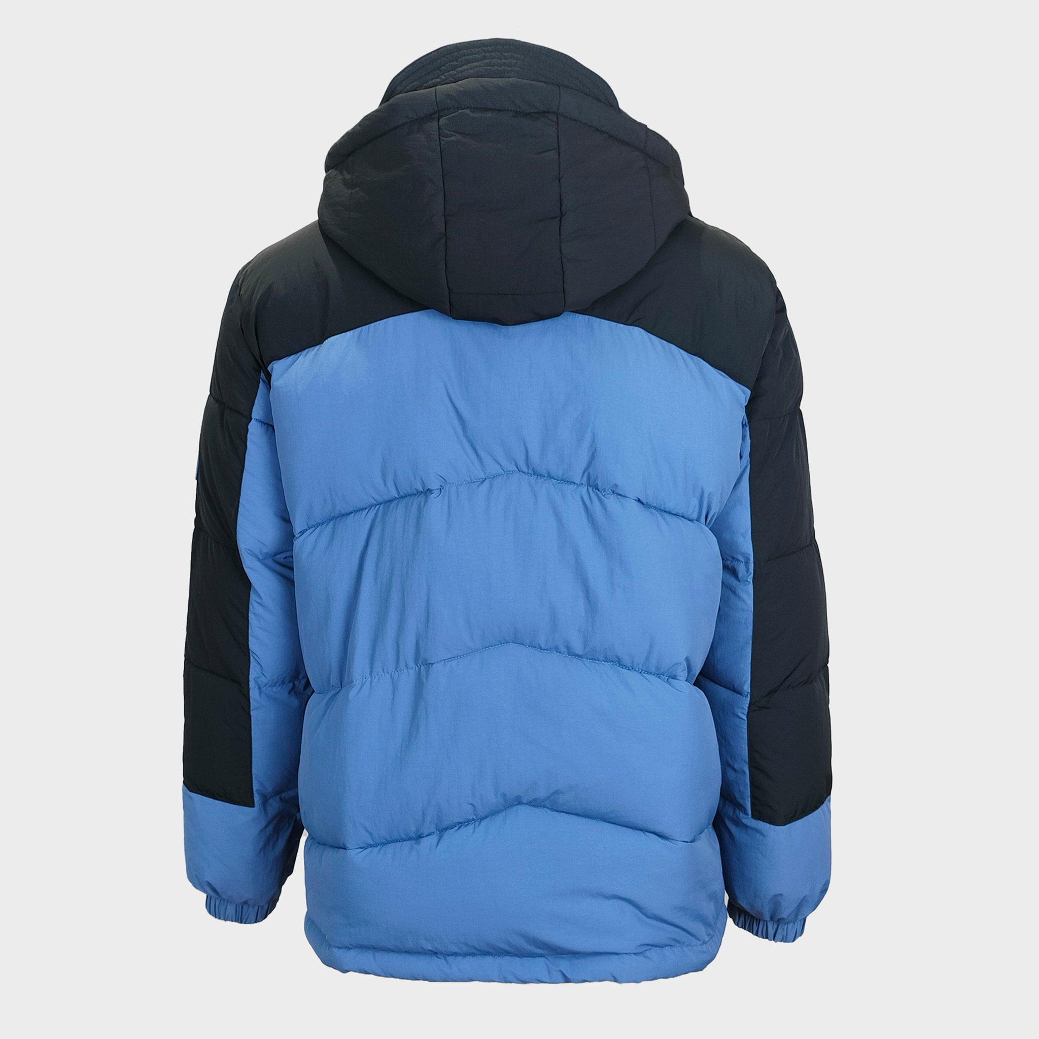 Blue/Black - Jack Wills - Men's Coast Water and Wind Resistant Hooded Short Puffer Jacket - 2