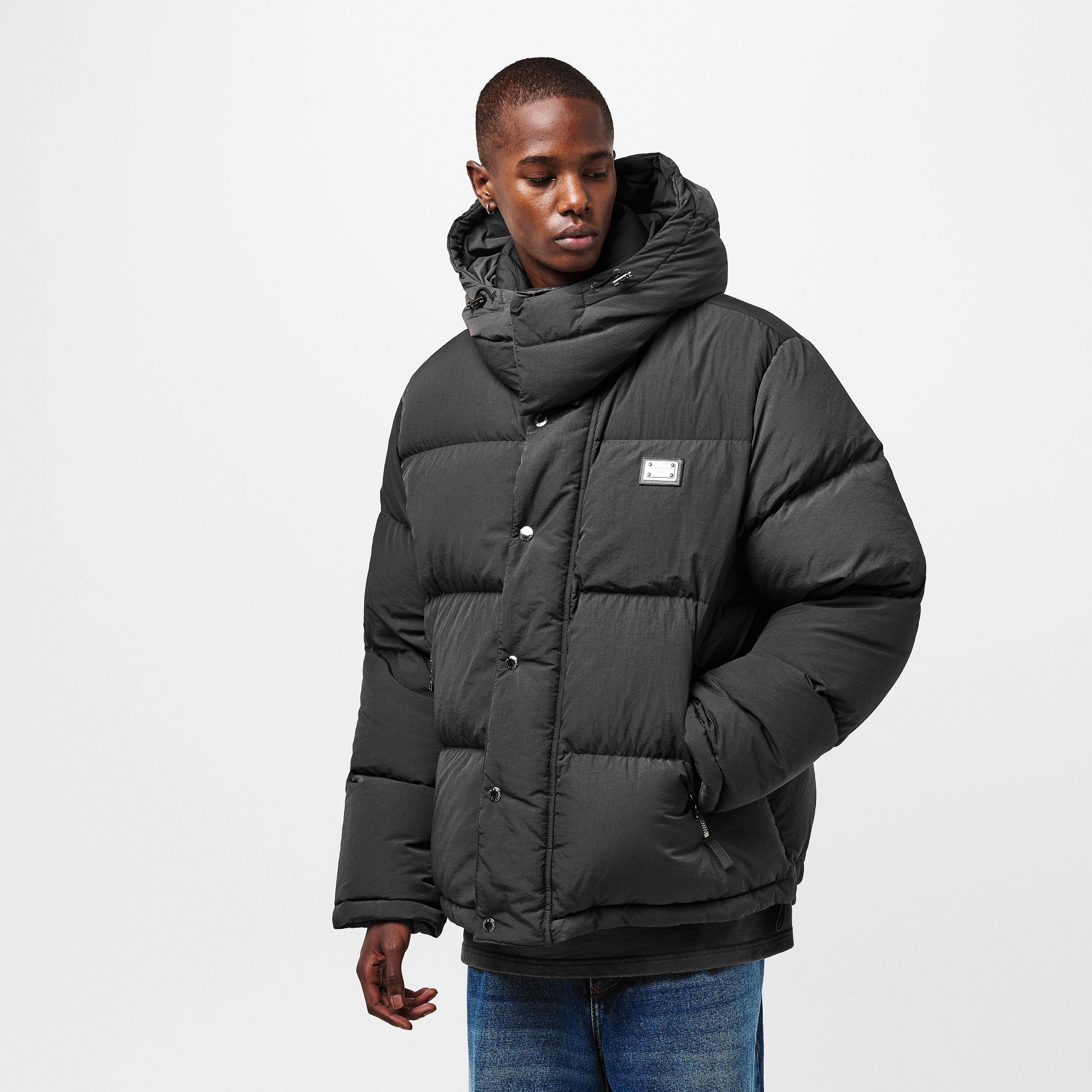 N0636 Antracite - Dolce and Gabbana - Men's Short Quilted Puffer Jacket - 3