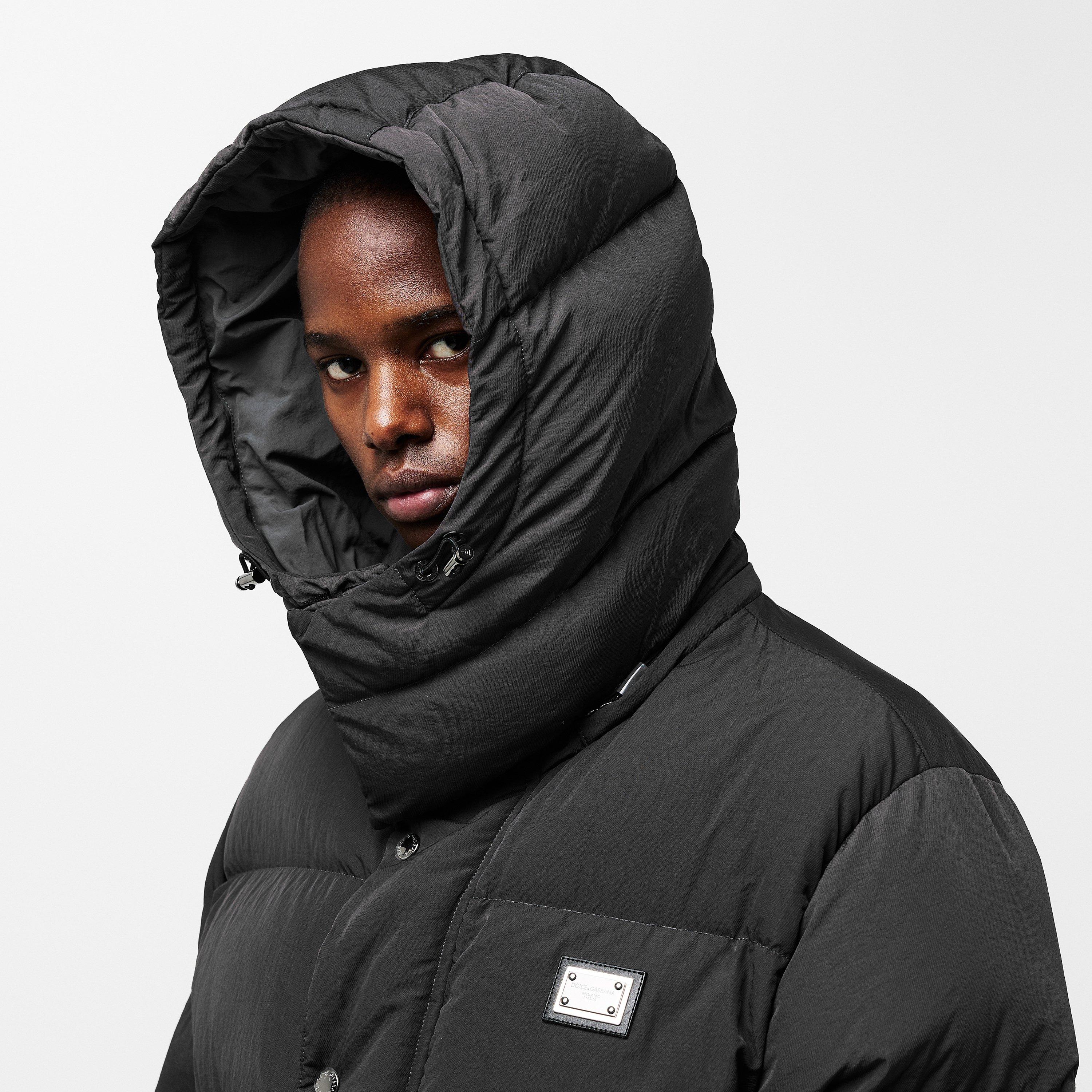 N0636 Antracite - Dolce and Gabbana - Men's Short Quilted Puffer Jacket - 5