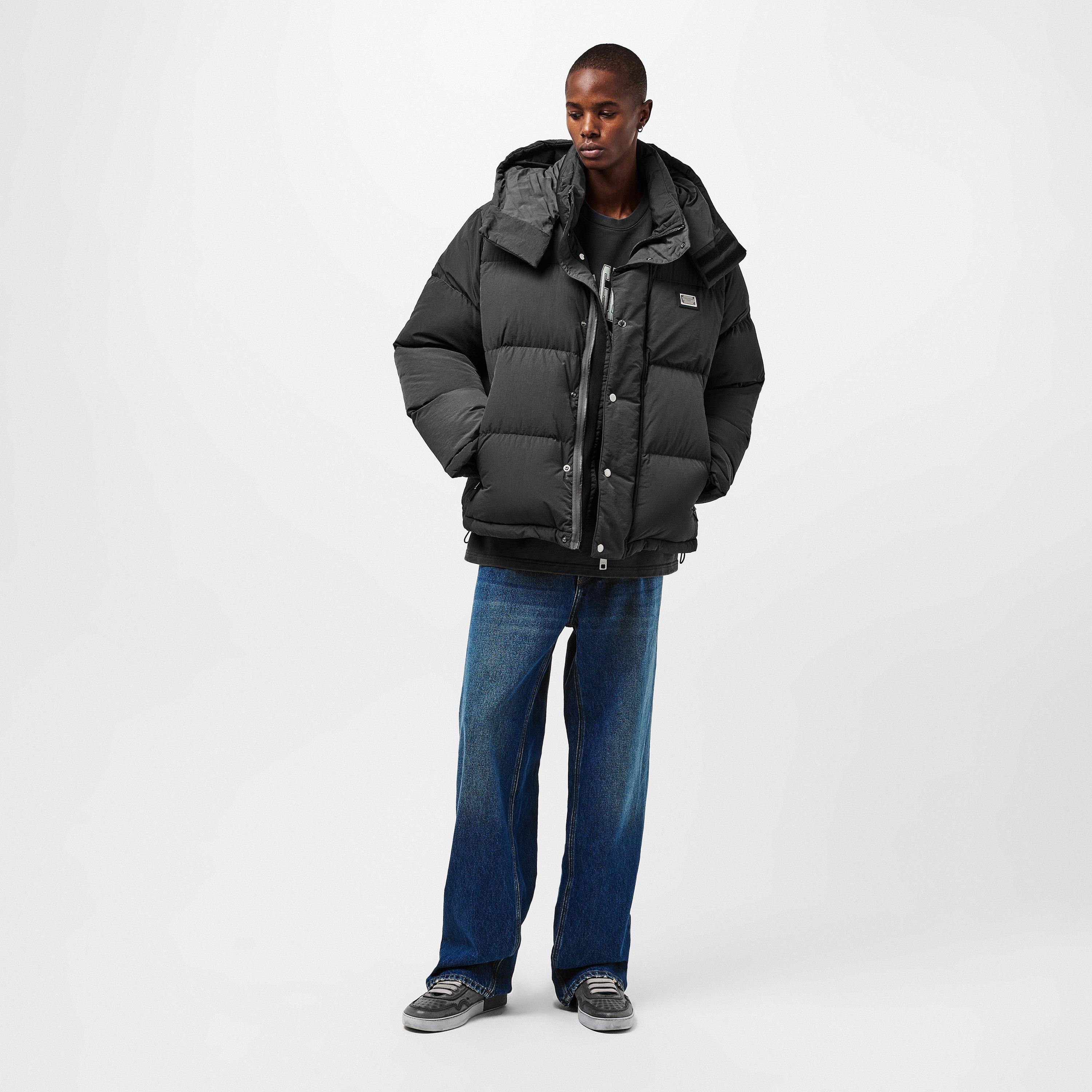 N0636 Antracite - Dolce and Gabbana - Men's Short Quilted Puffer Jacket - 6