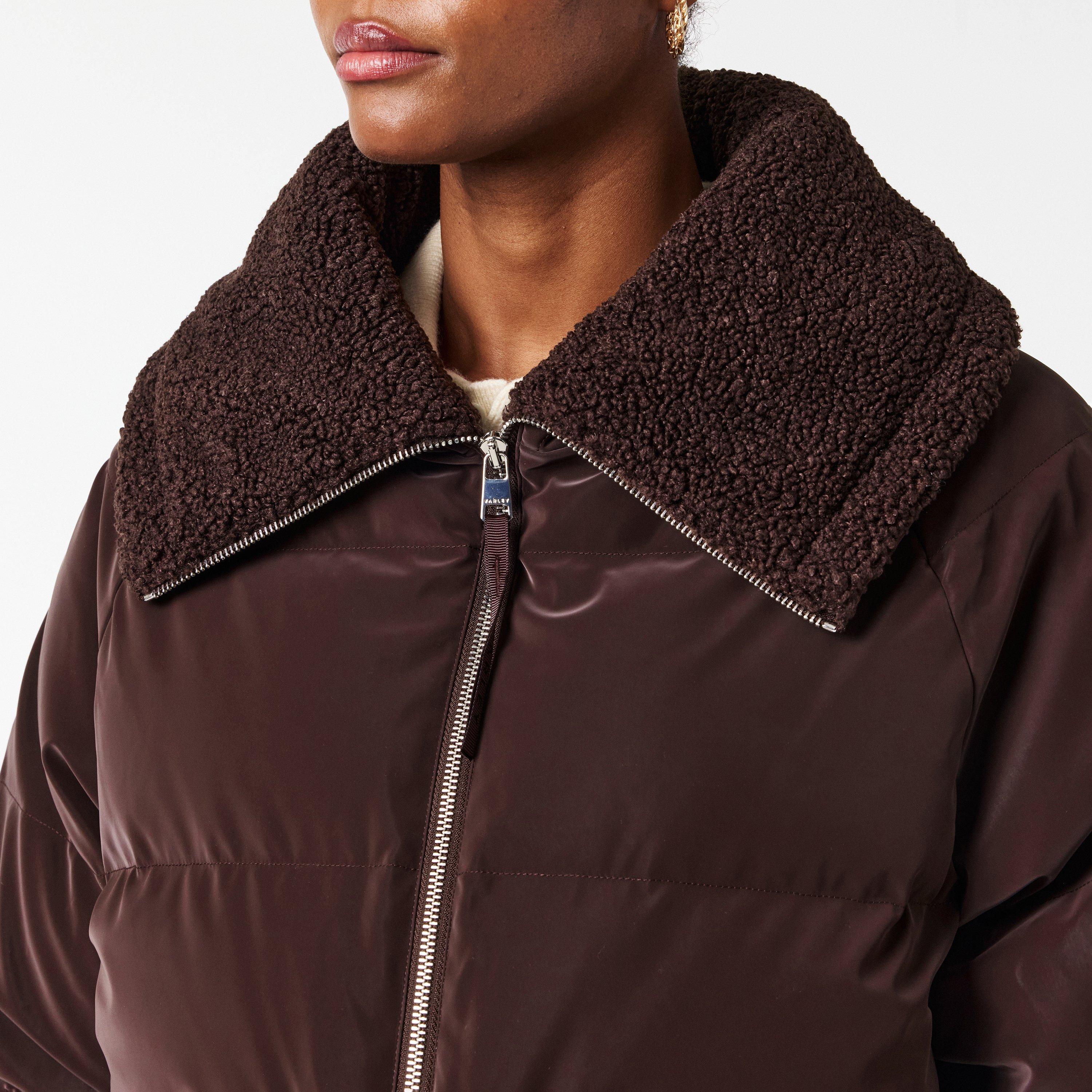 Coffee Bean - Varley - Women's Roseville Duck Down Long Sleeve Down Jacket - 5