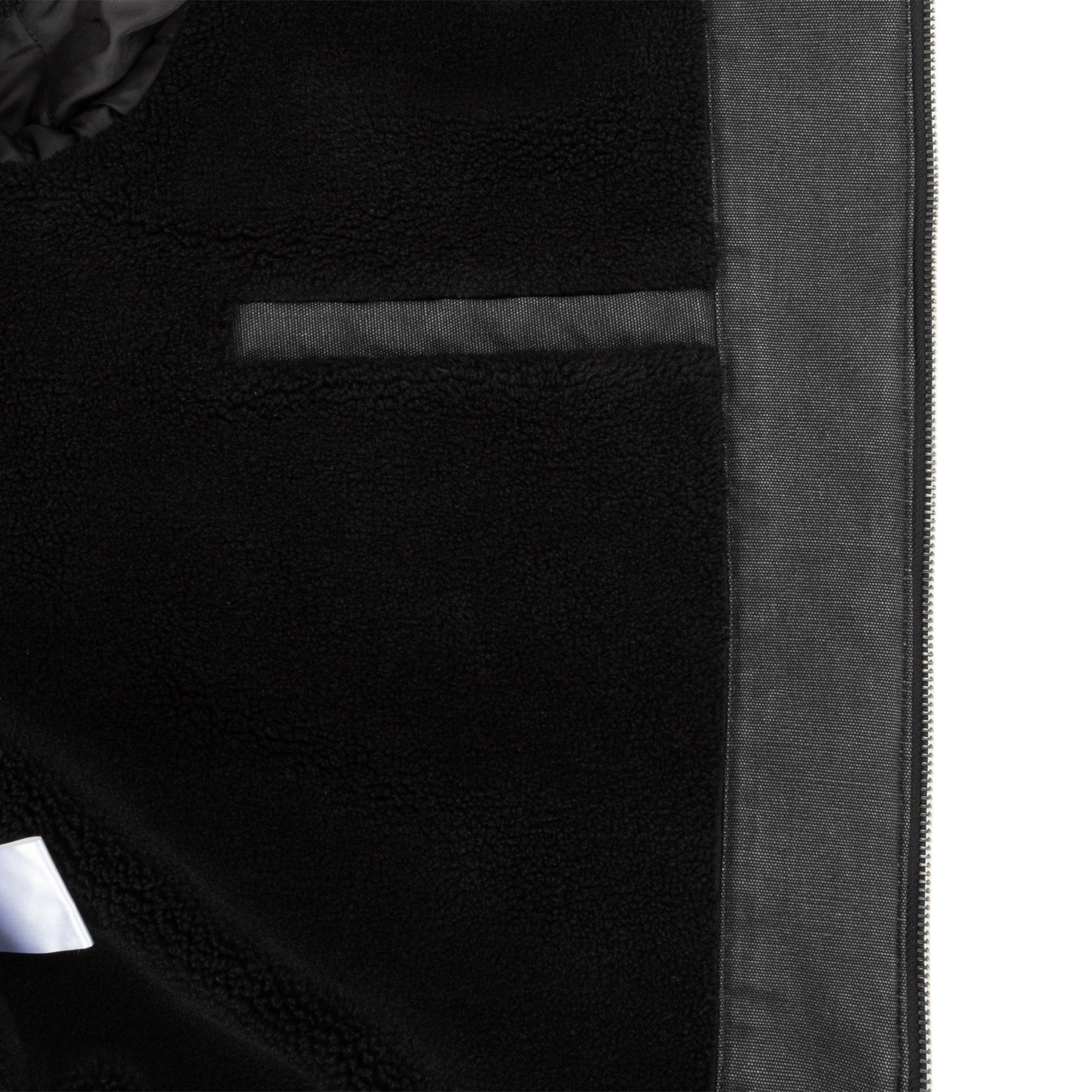 Charcoal - SoulCal - Canvas Long Sleeve Full Zip Bomber Jacket - 7