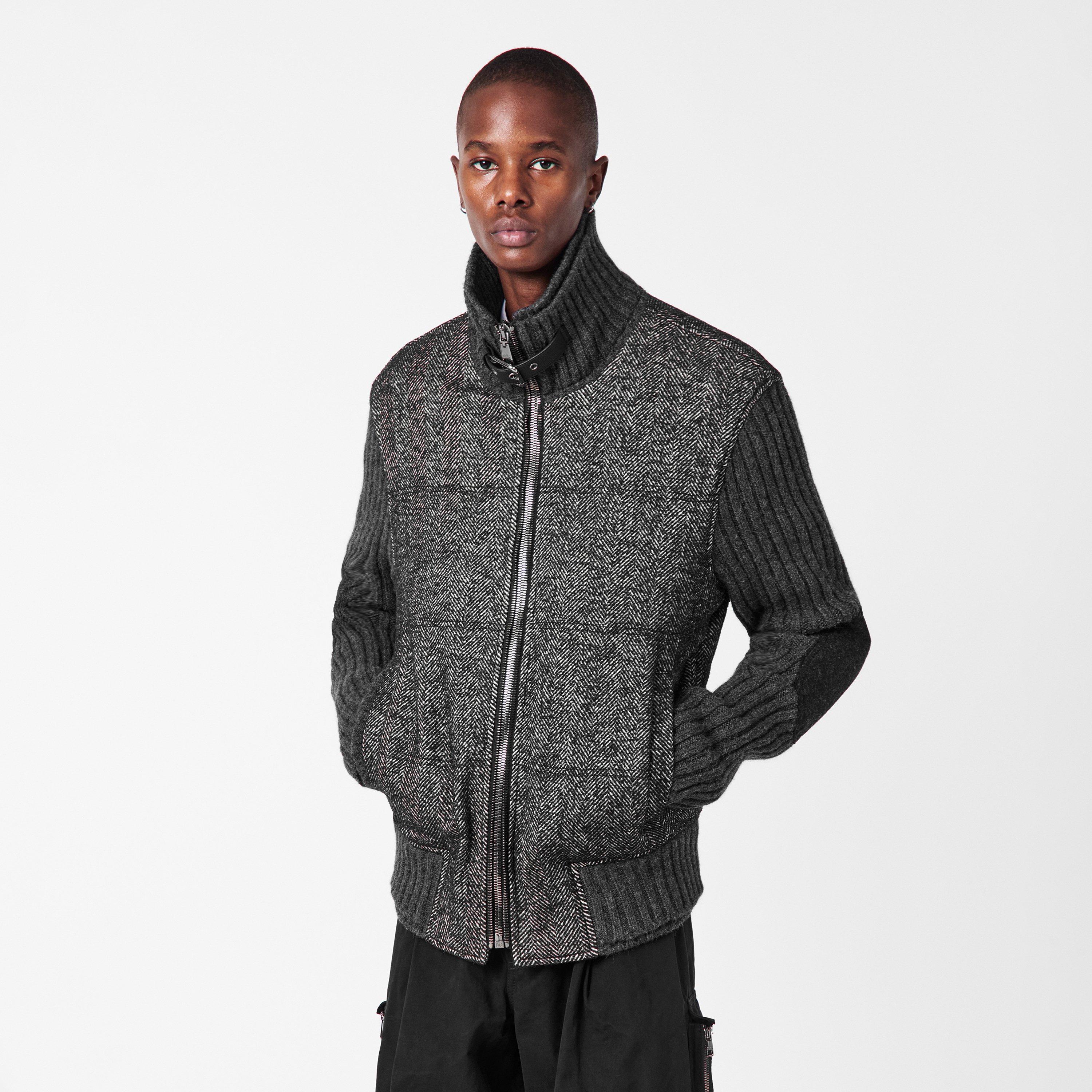 Grigio Fumo - Dolce and Gabbana - Men's Dolce & Gabbana Silver-Tone Hardware Quilted Jacket - 3
