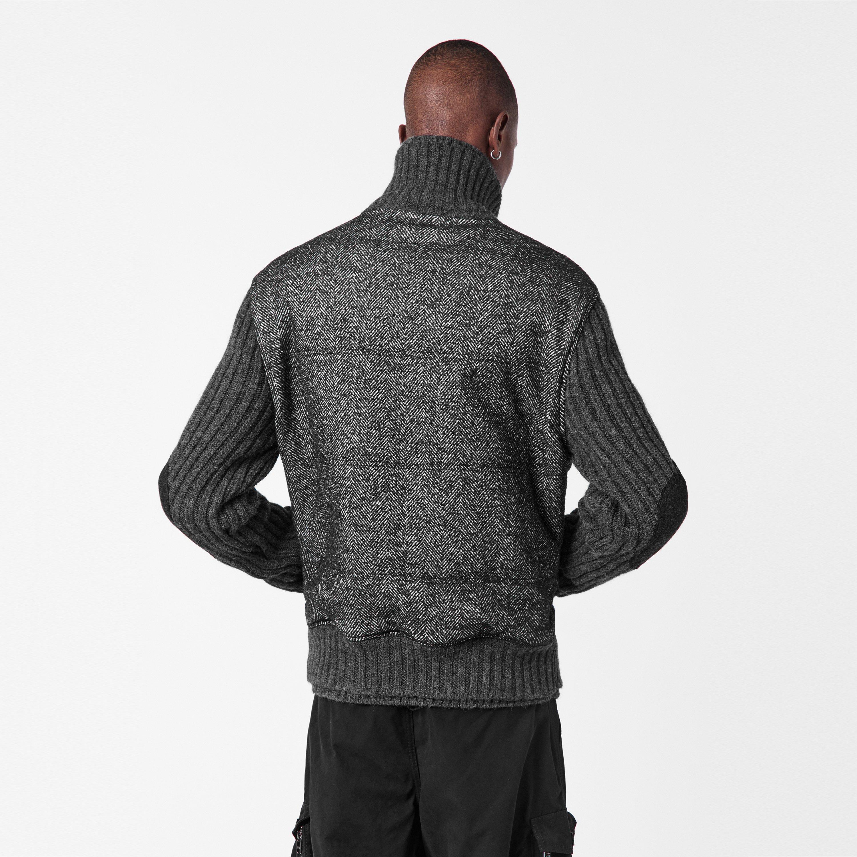 Grigio Fumo - Dolce and Gabbana - Men's Dolce & Gabbana Silver-Tone Hardware Quilted Jacket - 4