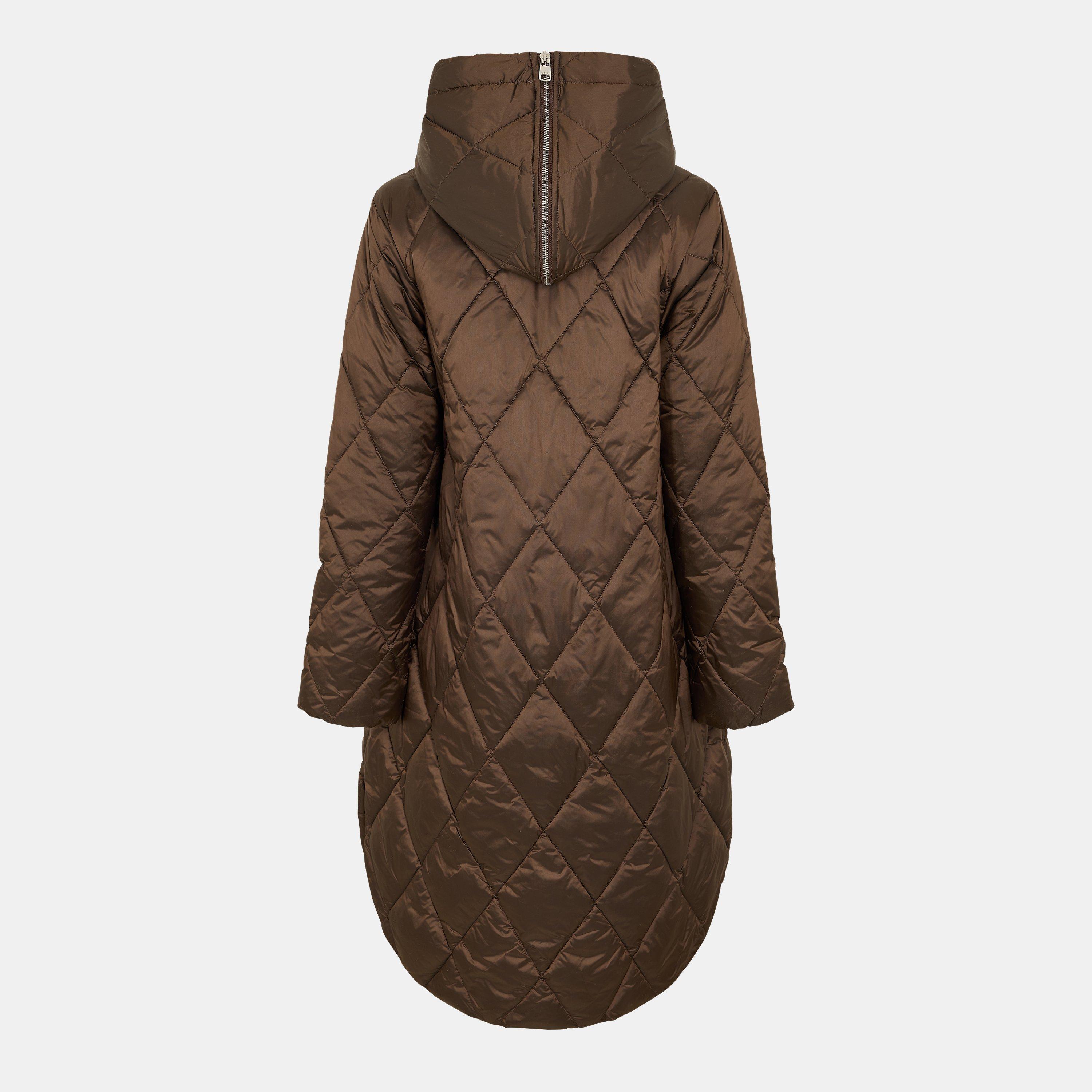 coffee quartz - Varley - Women's Frisco Quilted Knee Length Long Sleeve Down Jacket - 2