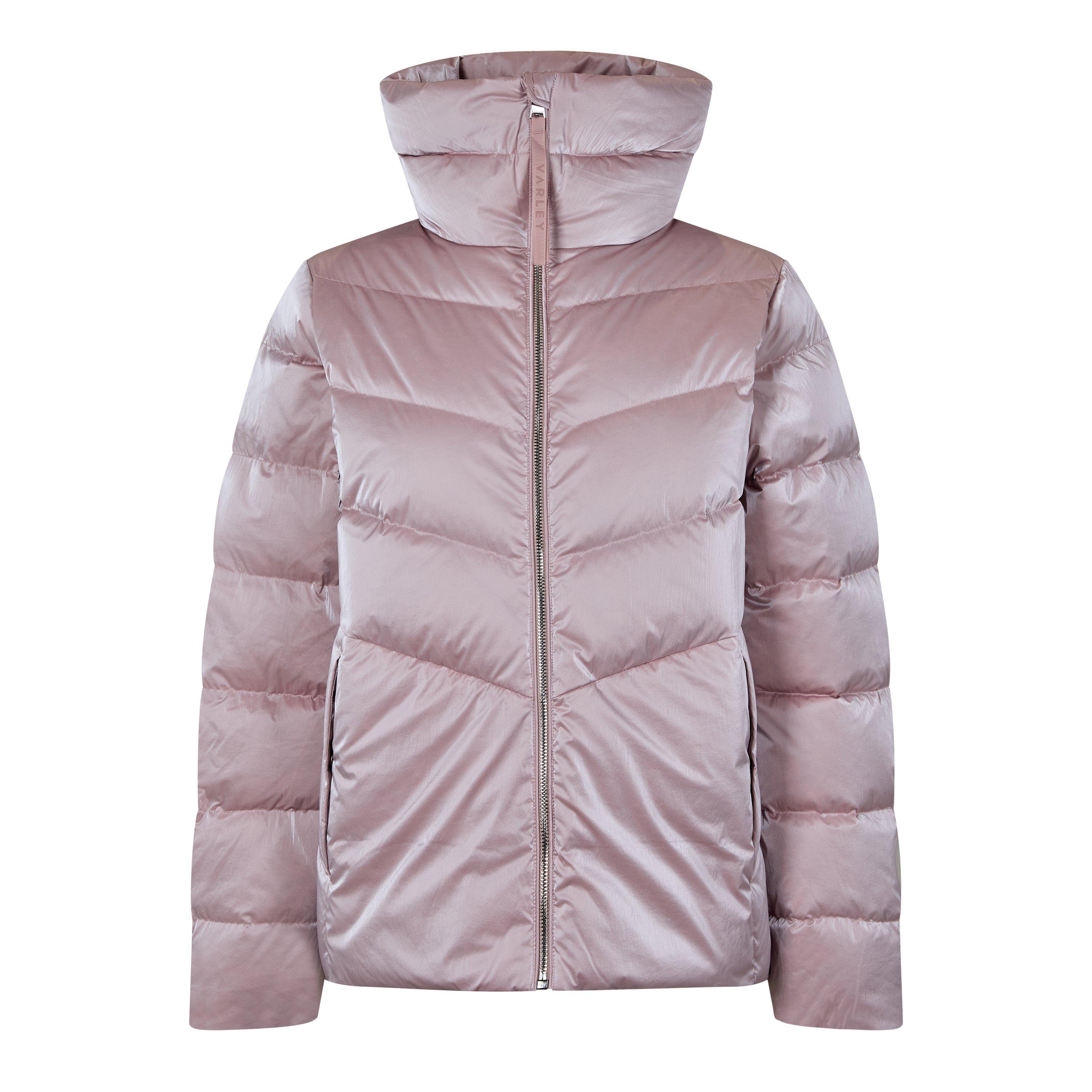 ash rose - Varley - Women's Alena Duck Down Long Sleeve Short Down Jacket - 1