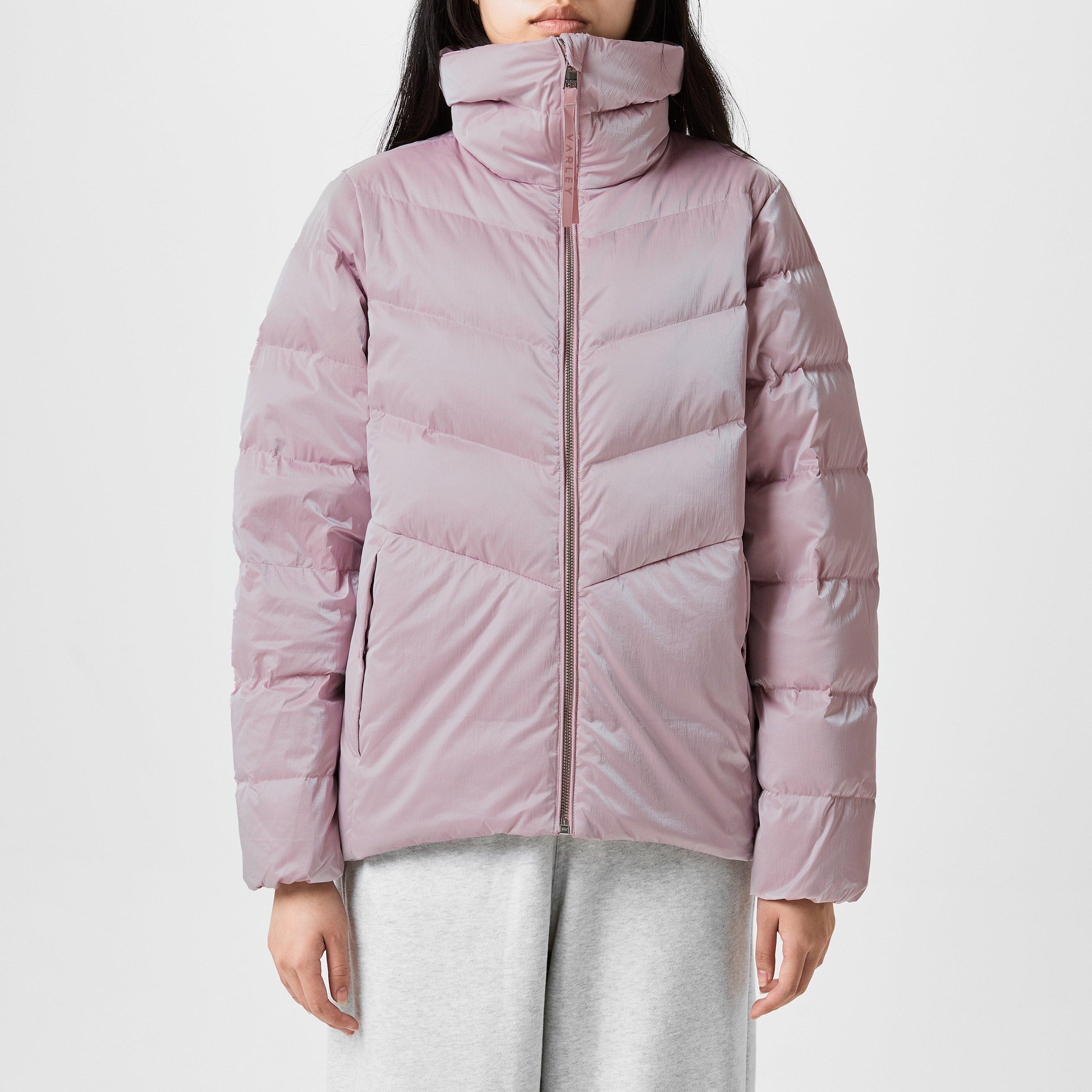 ash rose - Varley - Women's Alena Duck Down Long Sleeve Short Down Jacket - 3