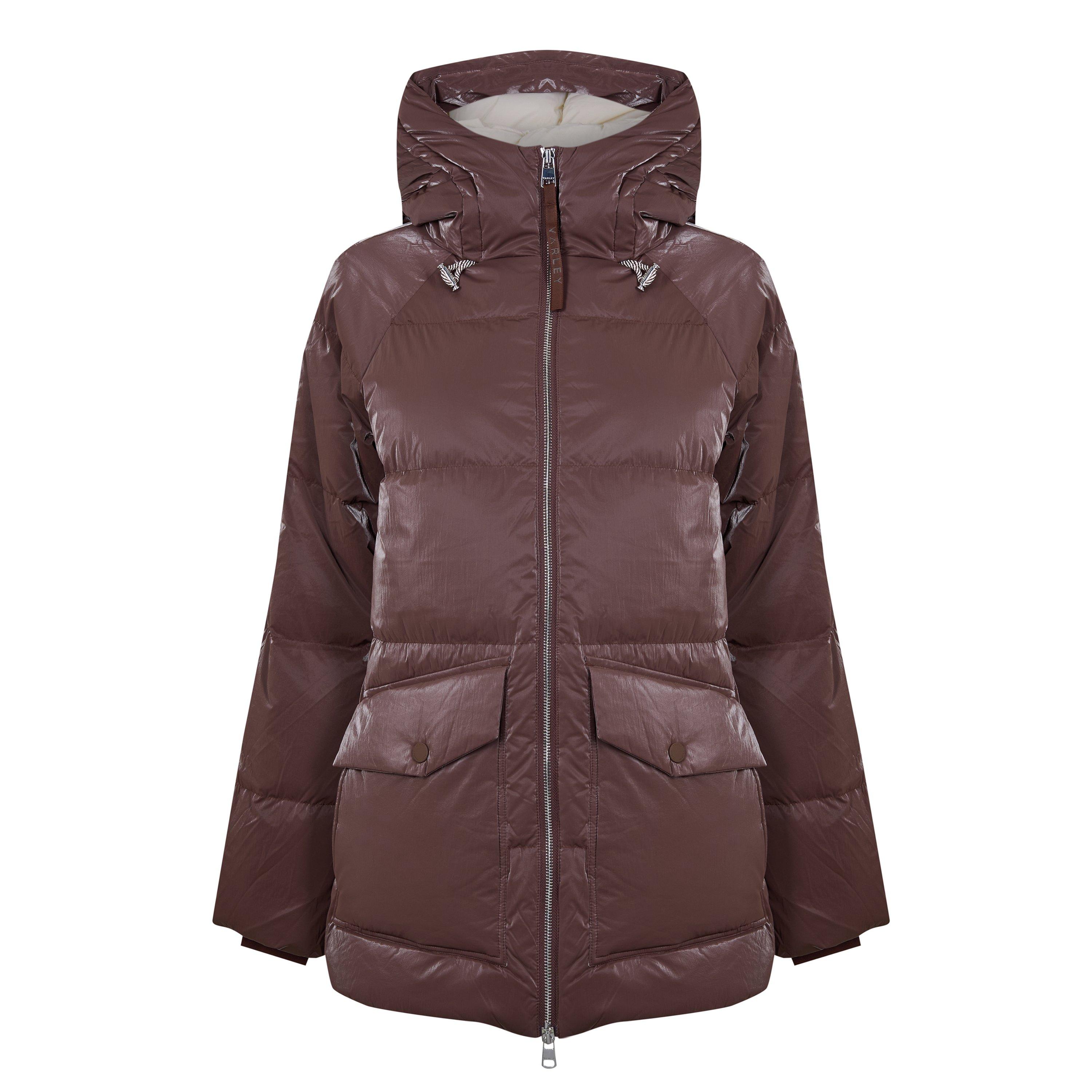 french roast - Varley - Women's Fullerton Insulating Lightweight Weather-Resistant Down Jacket - 1